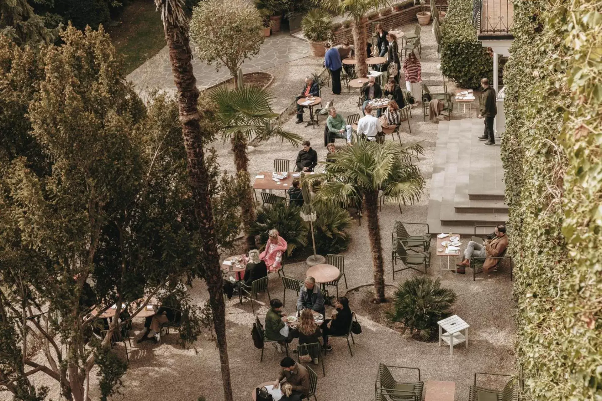 Garden, Bird's-eye View in Parkhotel Mondschein