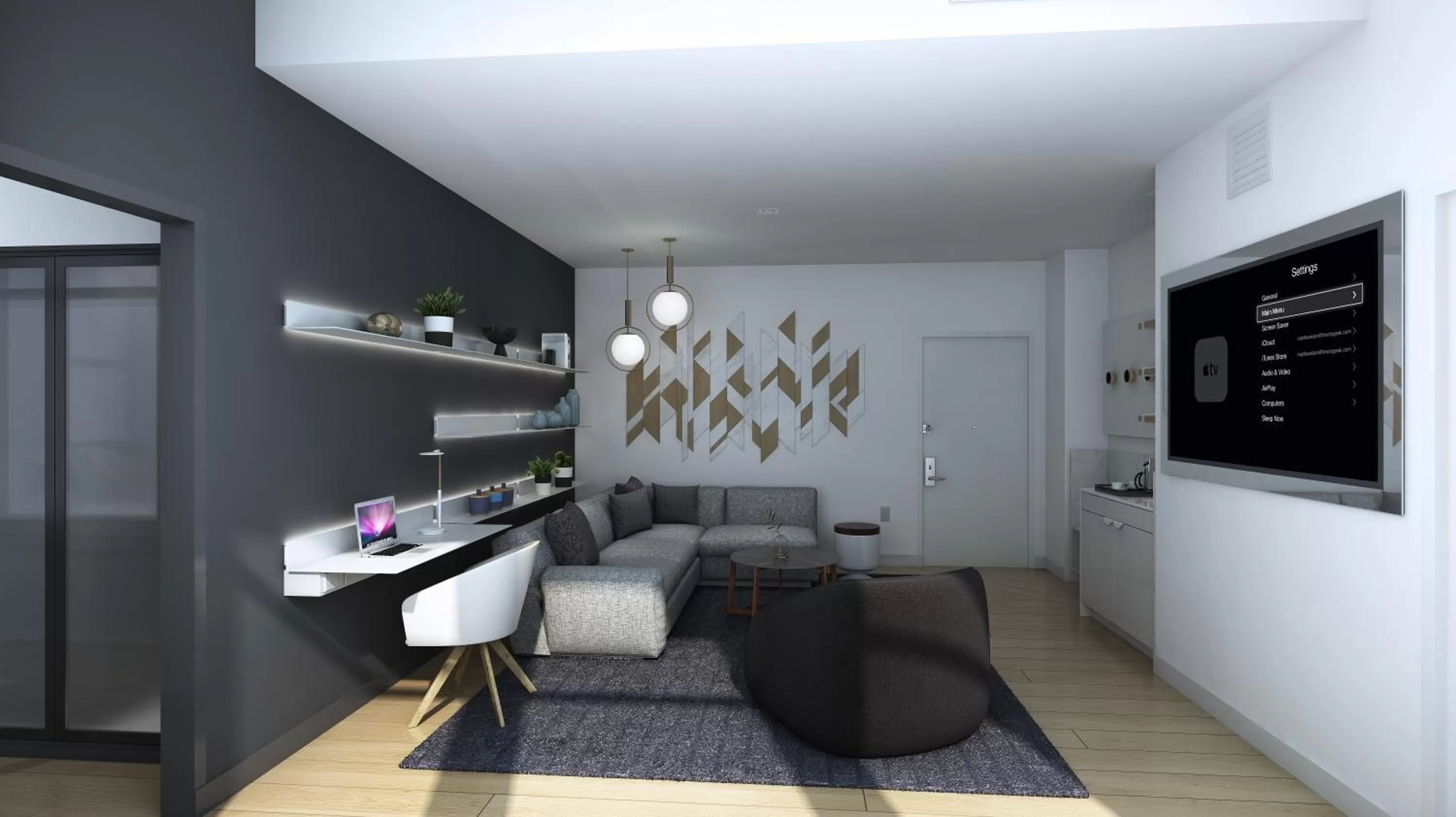 Living room in Yotel San Francisco