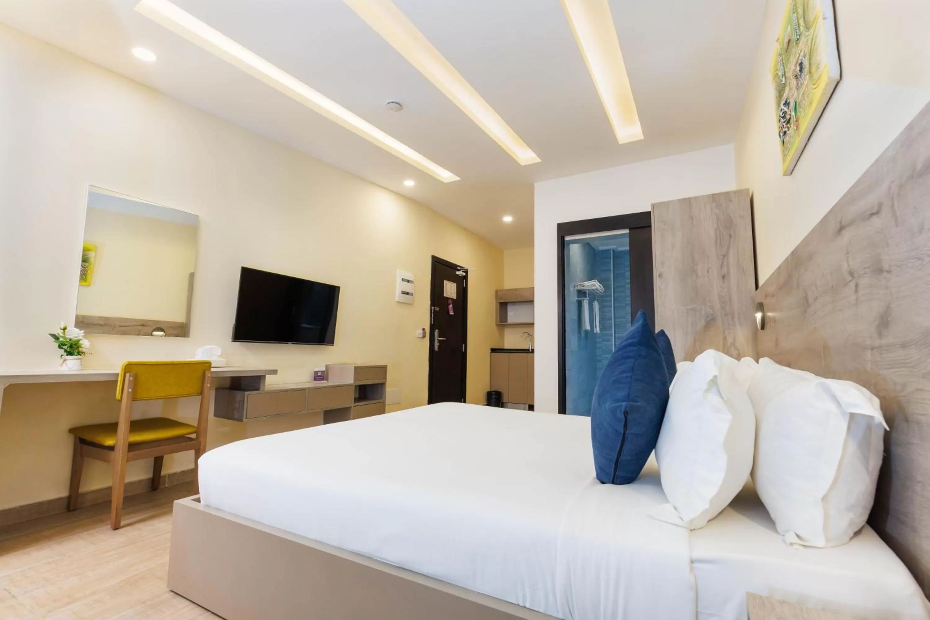 Bed in Silver Moon Hotel