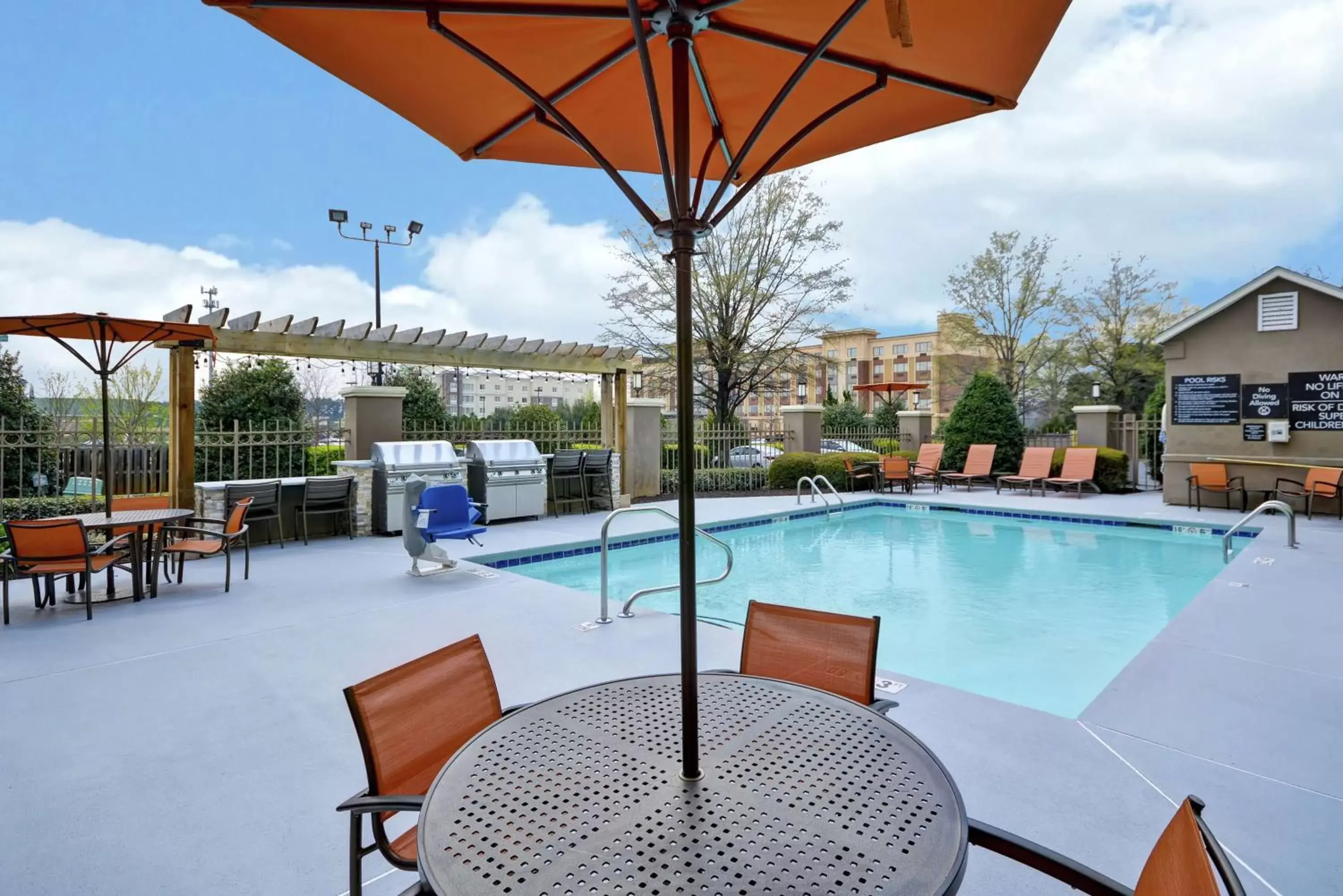 Patio, Swimming Pool in Homewood Suites by Hilton Augusta