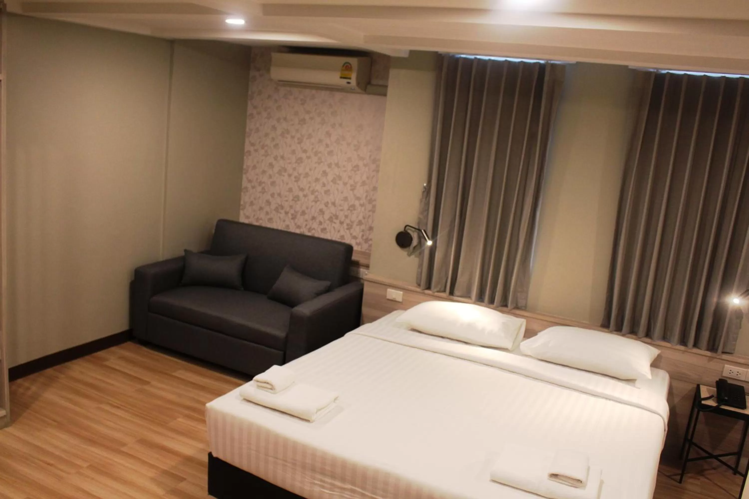 Bed in YWCA Hotel Bangkok