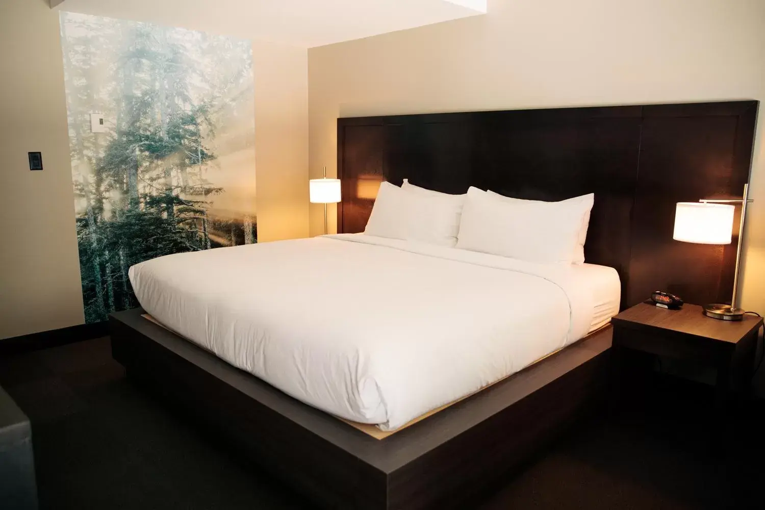 Bed in Tofino Resort + Marina