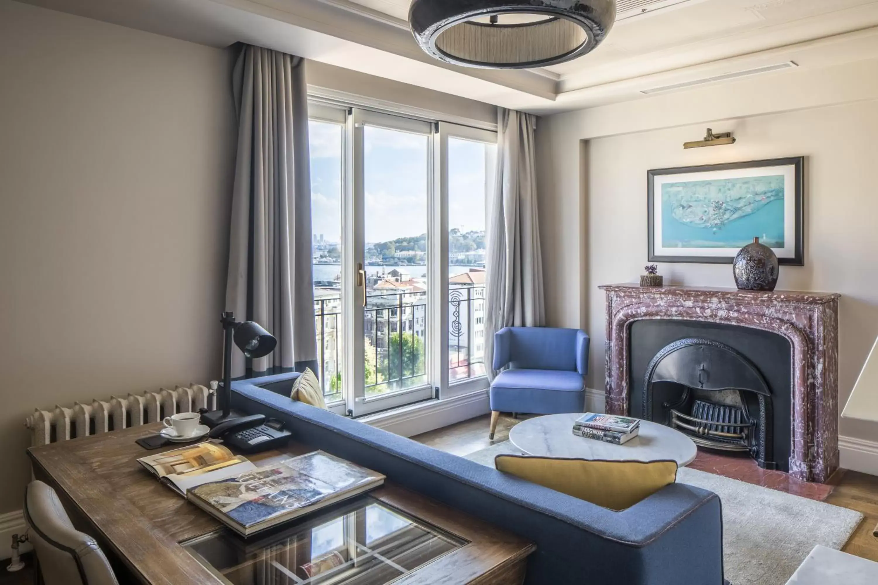 Living room in The Bank Hotel Istanbul, a Member of Design Hotels