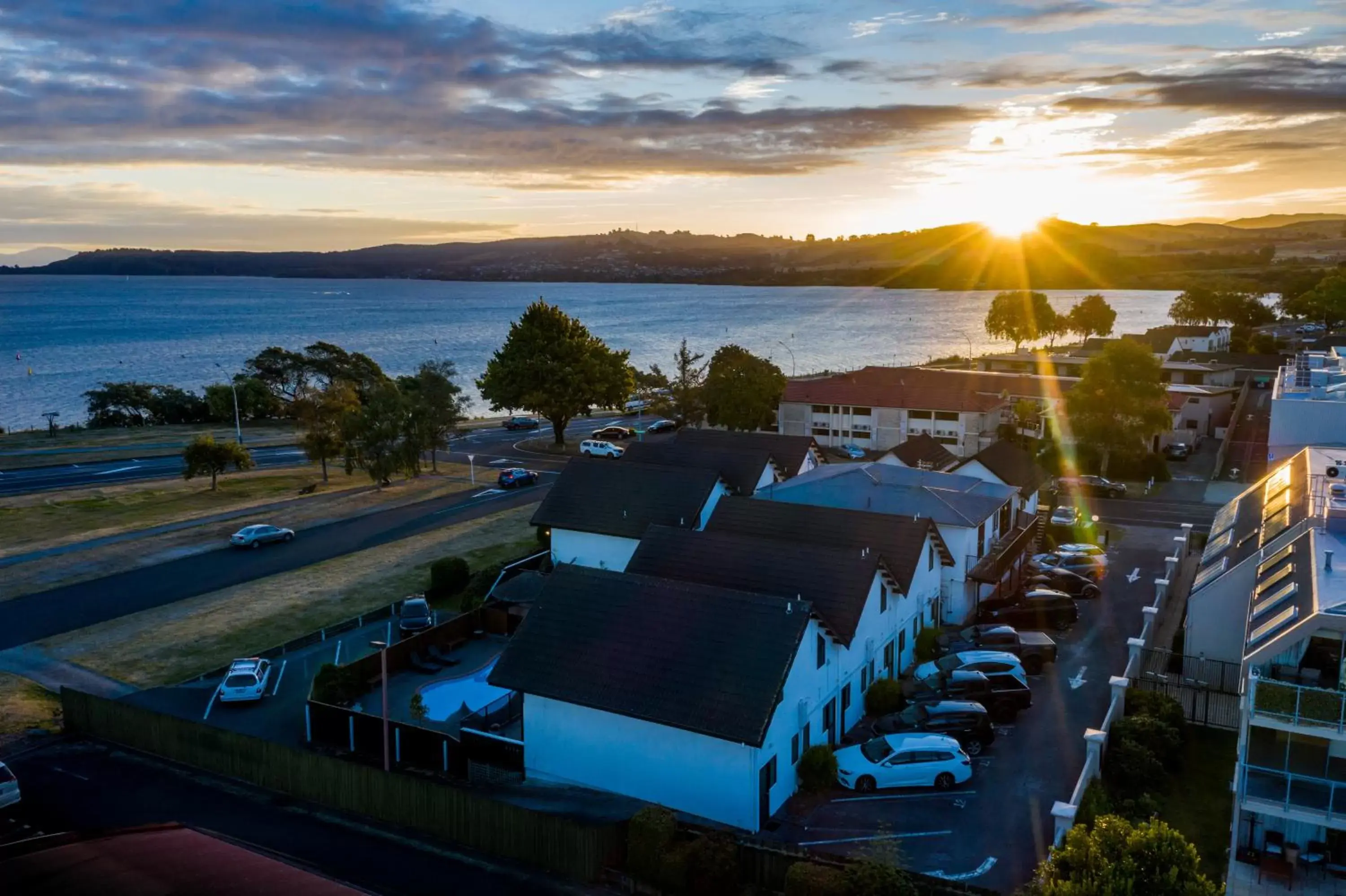 Property building in Le Chalet Suisse Motel Taupo