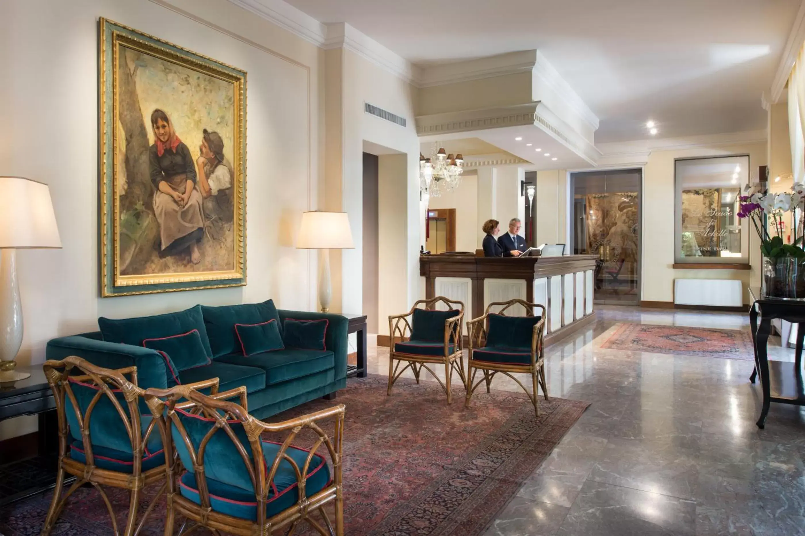 Lobby or reception in Hotel Francia E Quirinale