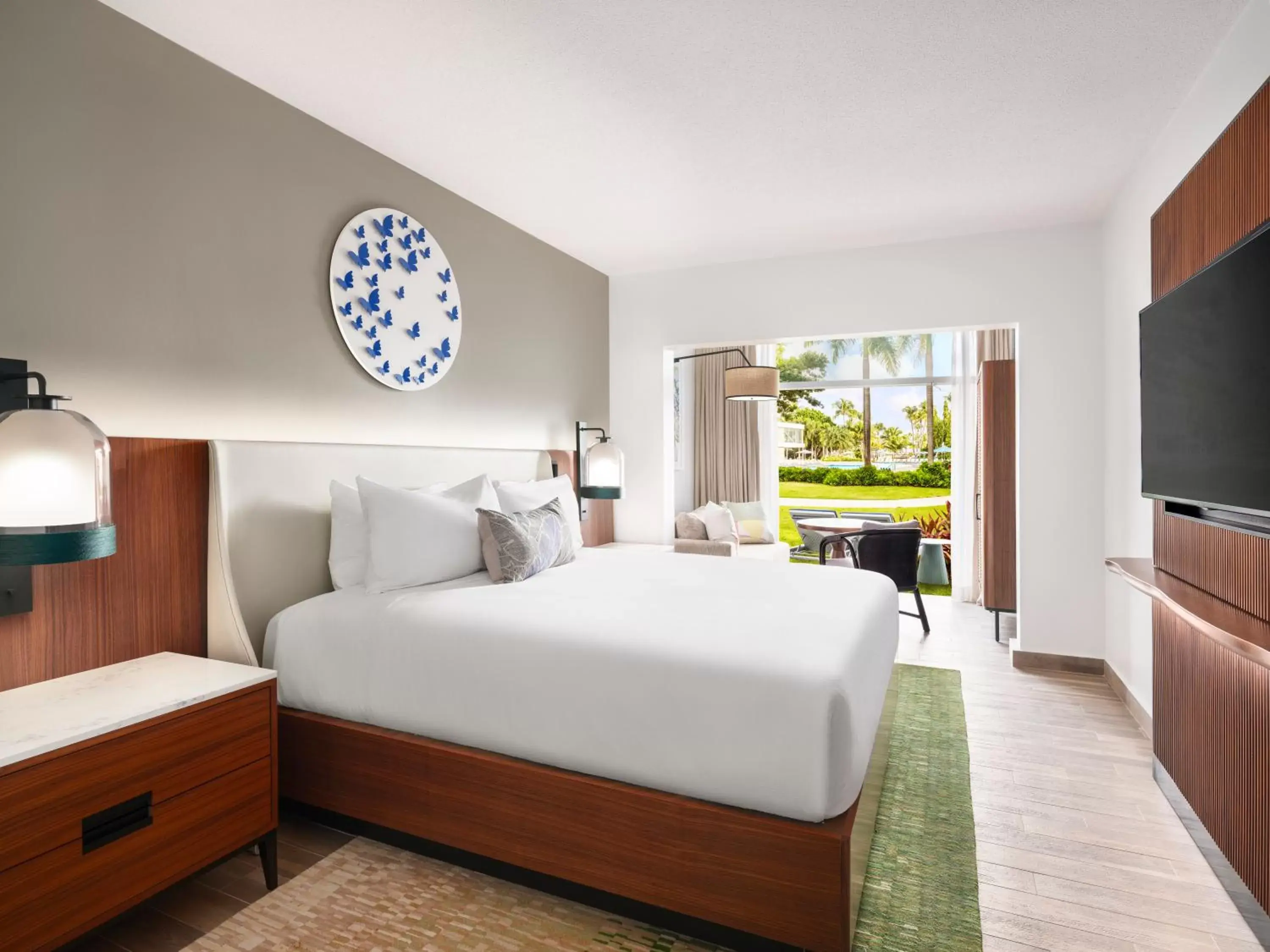 Bed in Fairmont El San Juan Hotel