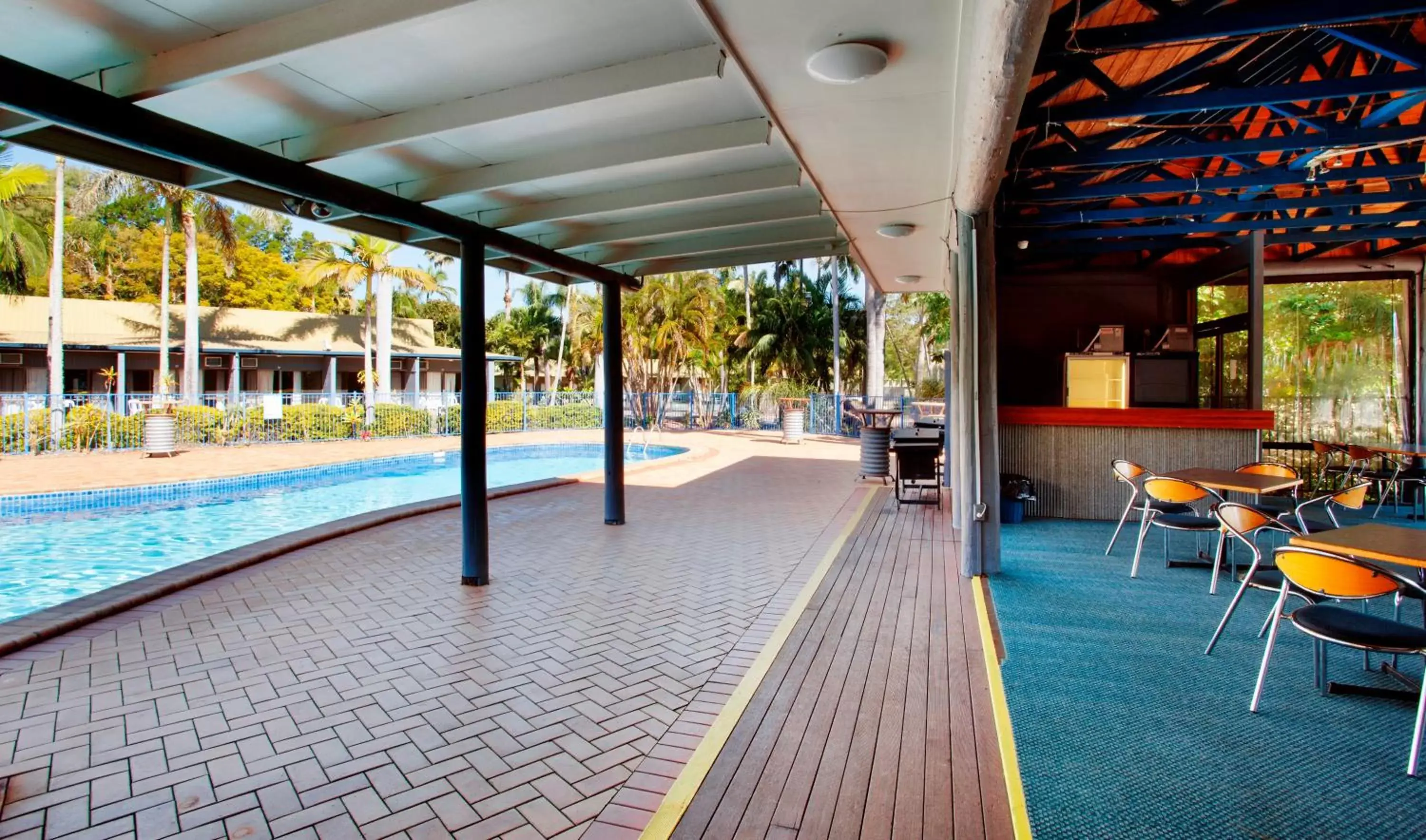 Patio, Swimming Pool in Kondari Hotel