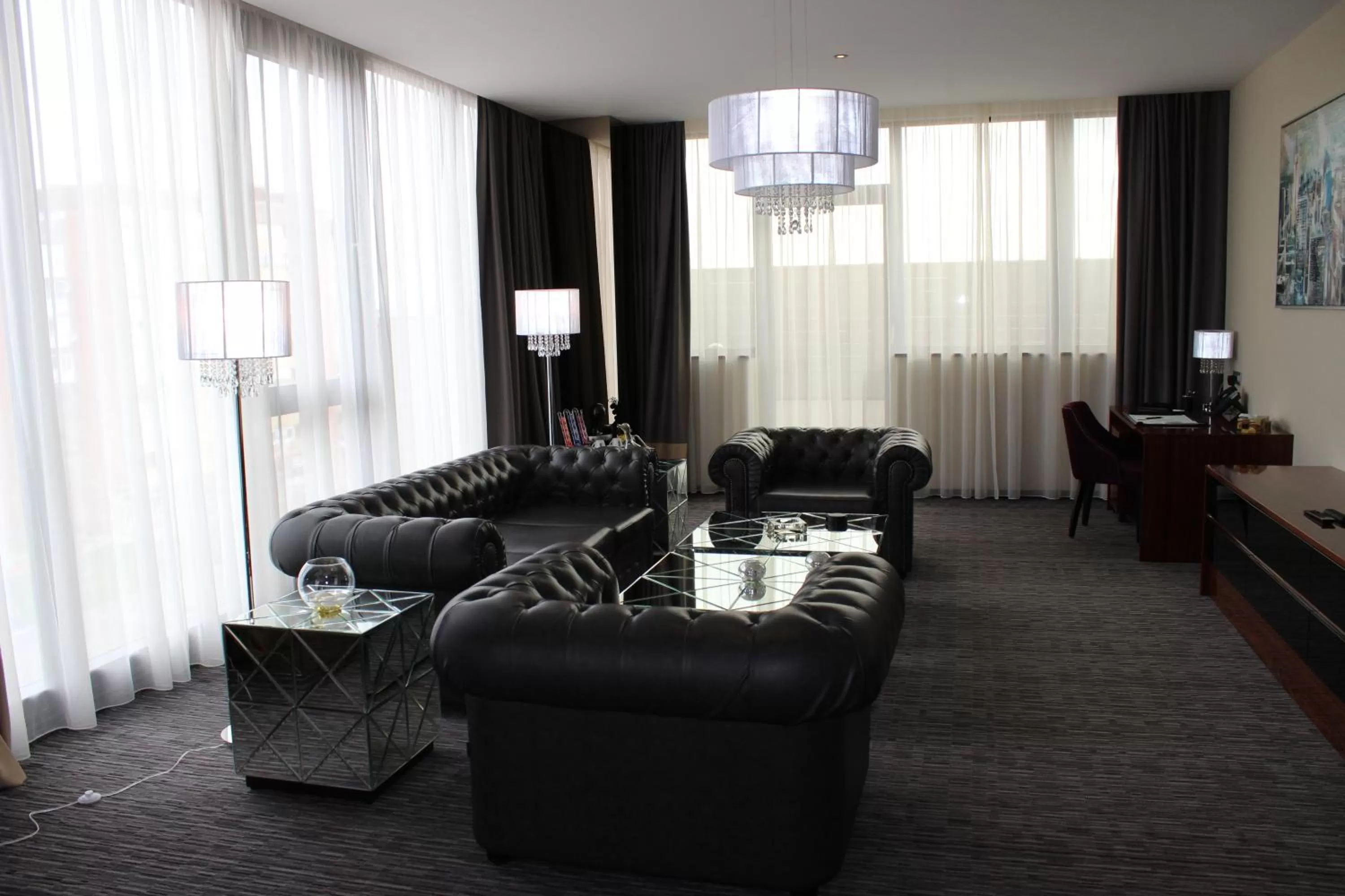 Seating area in Admiral Hotel