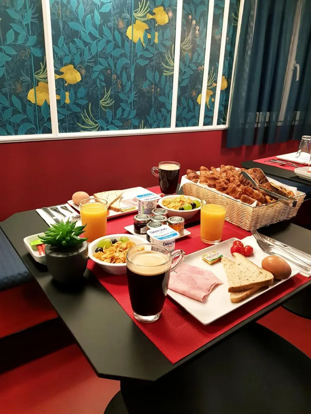 Buffet breakfast, Breakfast in Hotel Les Cigales