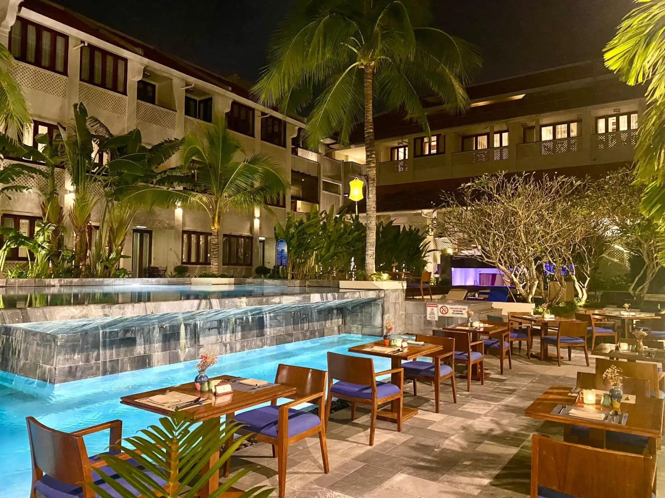 Dining area, Swimming Pool in Almanity Hoi An Resort & Spa