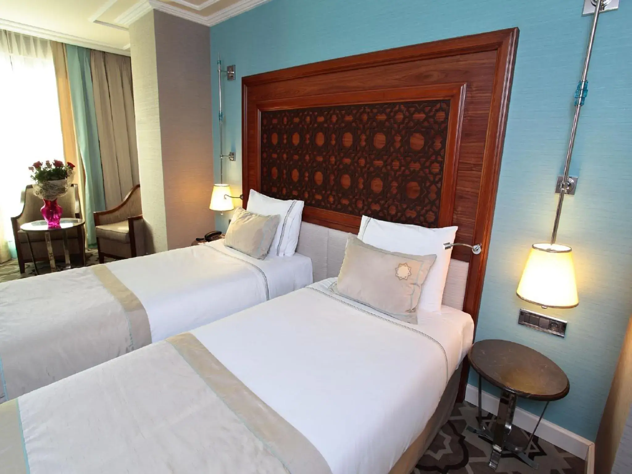 Bed in Grand Durmaz Hotel