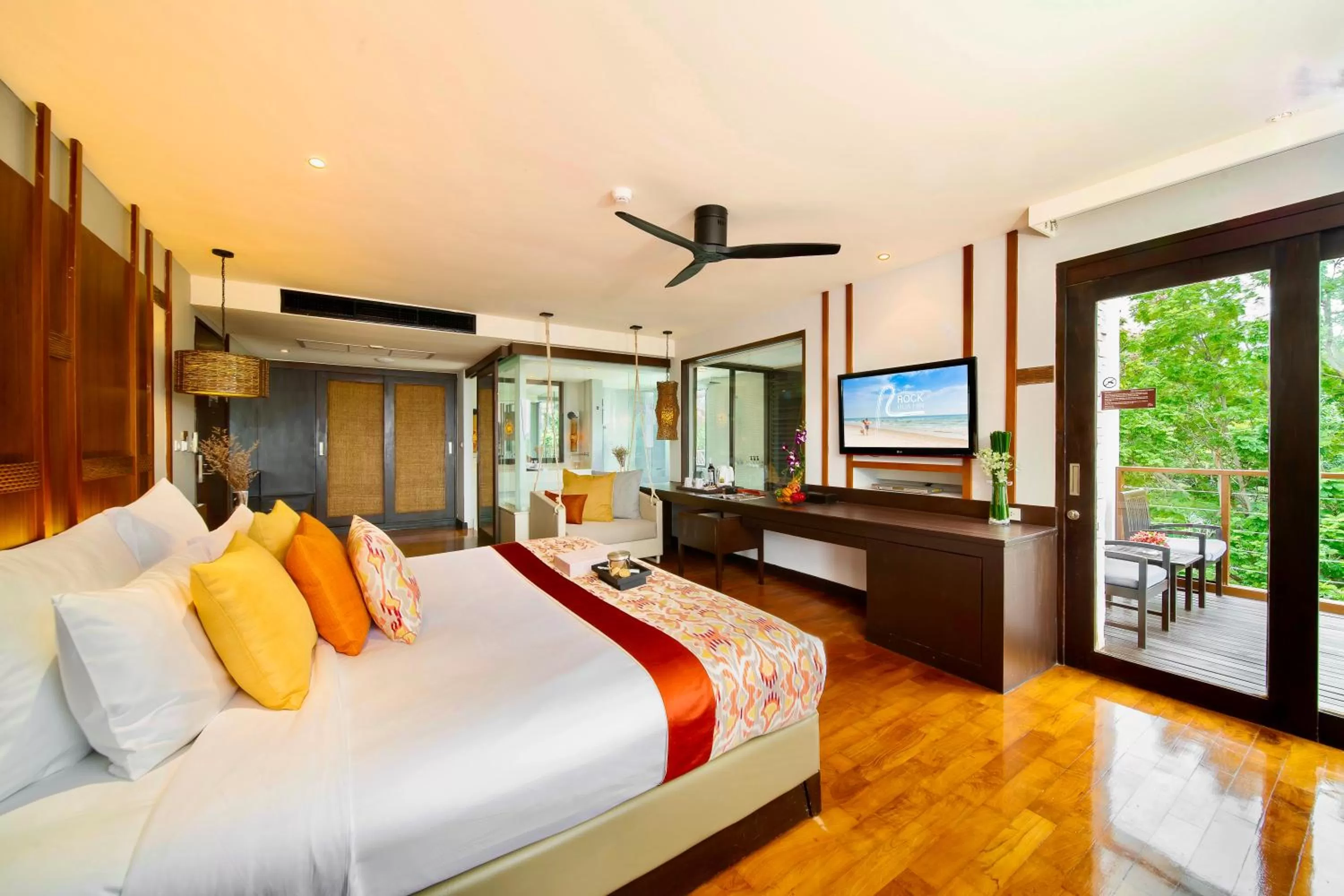Bedroom, Bed in The Rock Hua Hin Beachfront Spa Resort