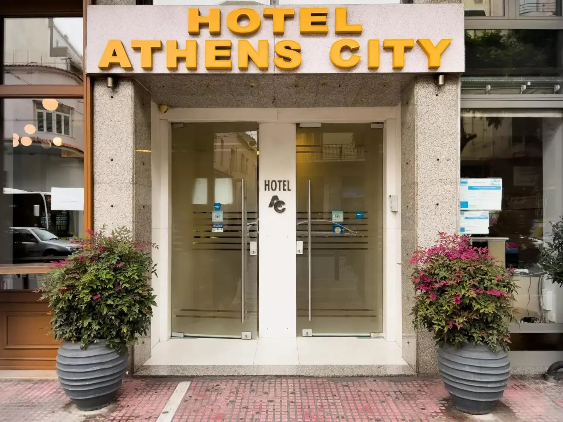 Facade/entrance in Athens City Hotel