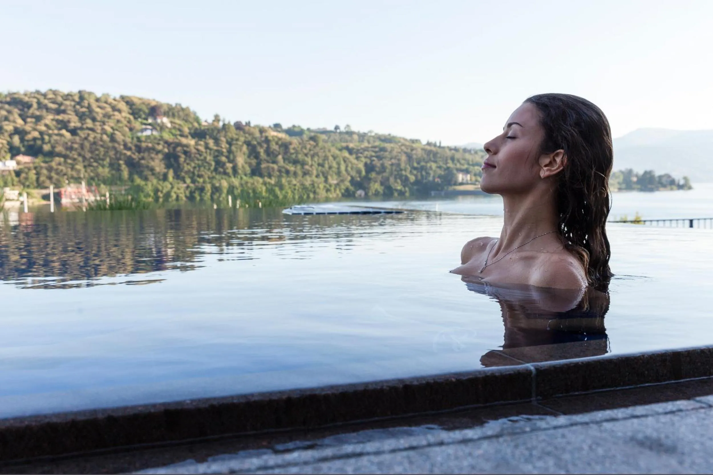 Swimming pool in Hotel de Charme Laveno - Luxury all Inclusive