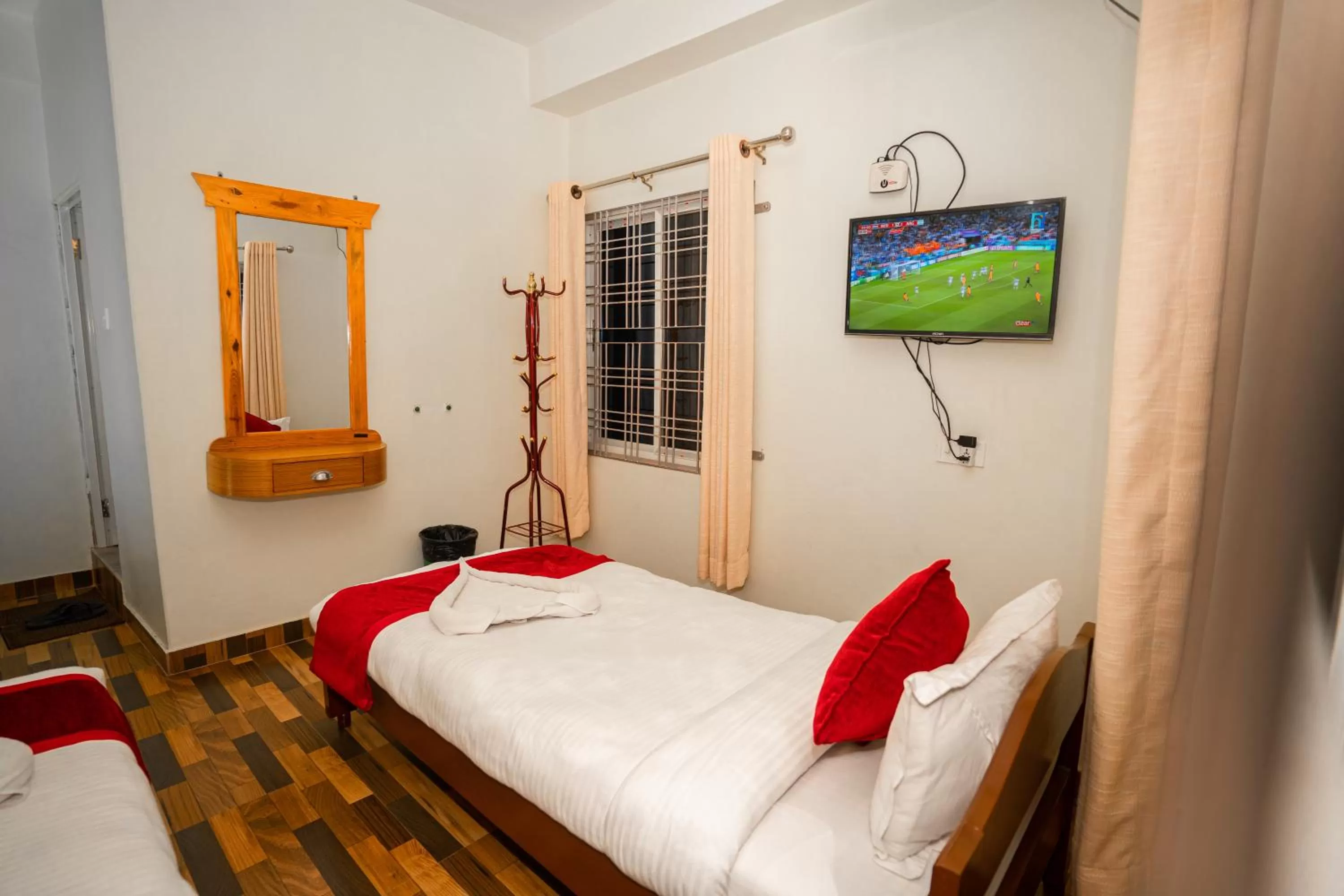 Bed in Hotel Dela Mount Pokhara