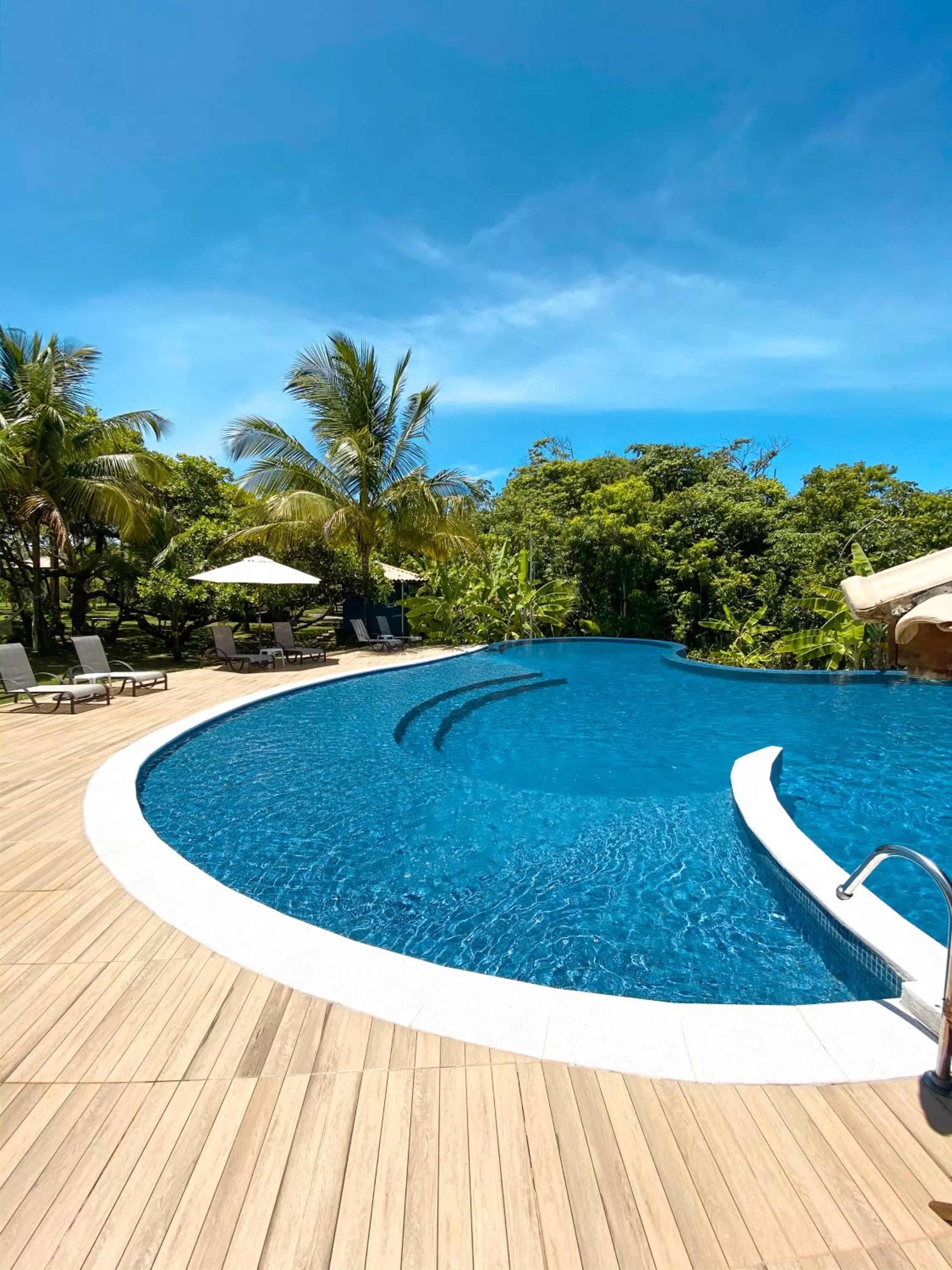 Pool view in Pousada Sitio da Bia