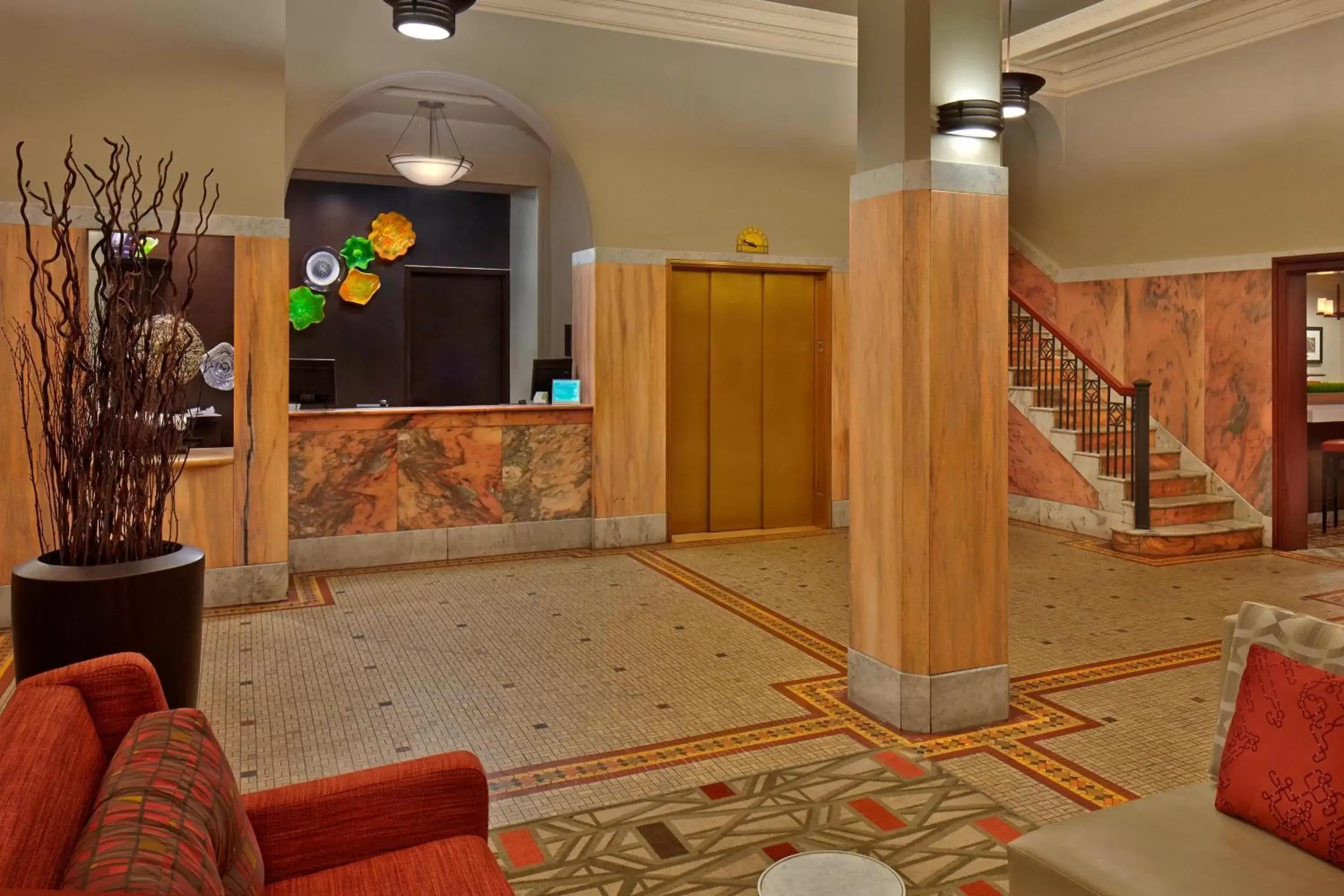 Lobby or reception, Lobby/Reception in Courtyard by Marriott St. Petersburg Downtown