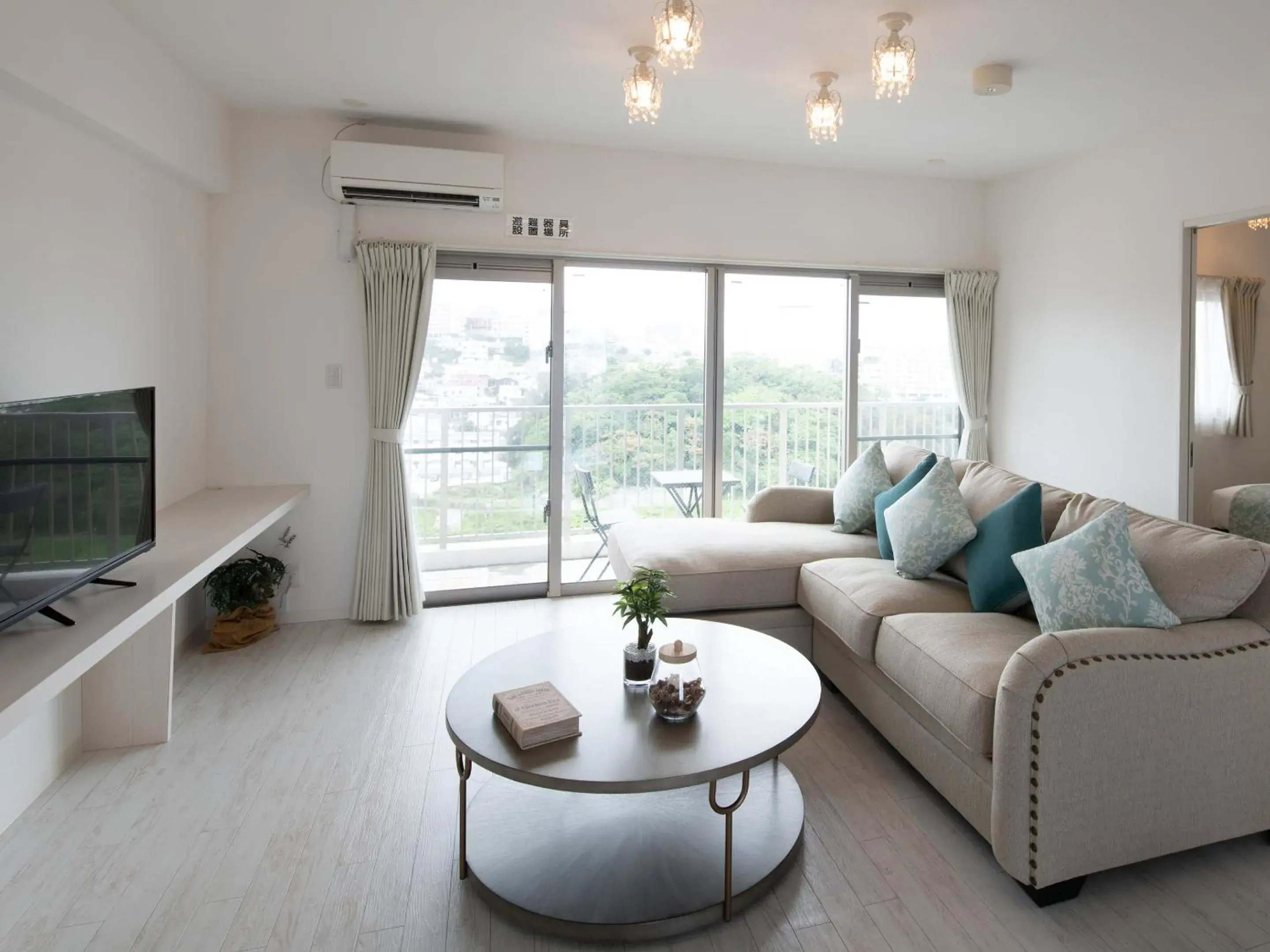 TV and multimedia, Seating Area in Cozy Stay in Naha