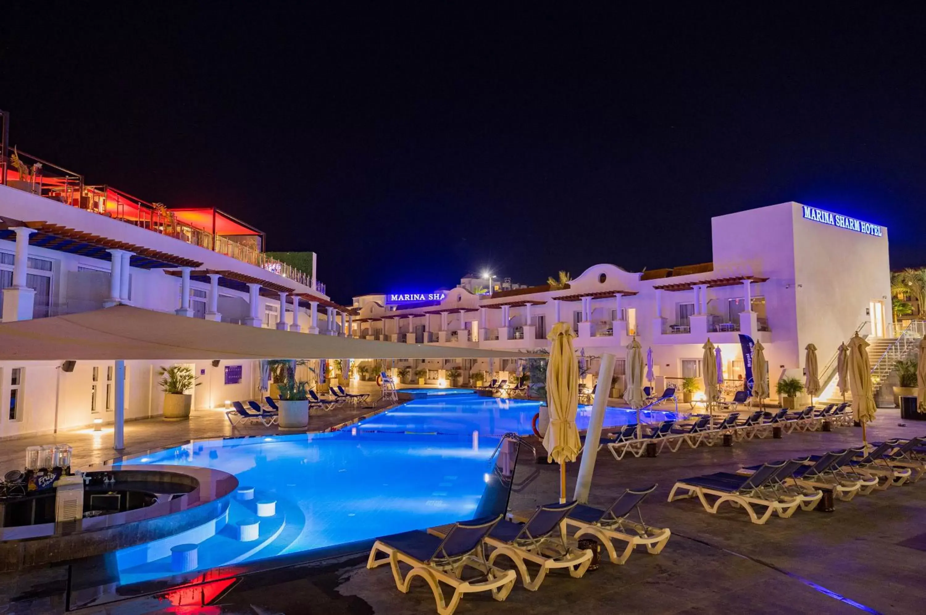 Night, Property Building in Marina Sharm Hotel