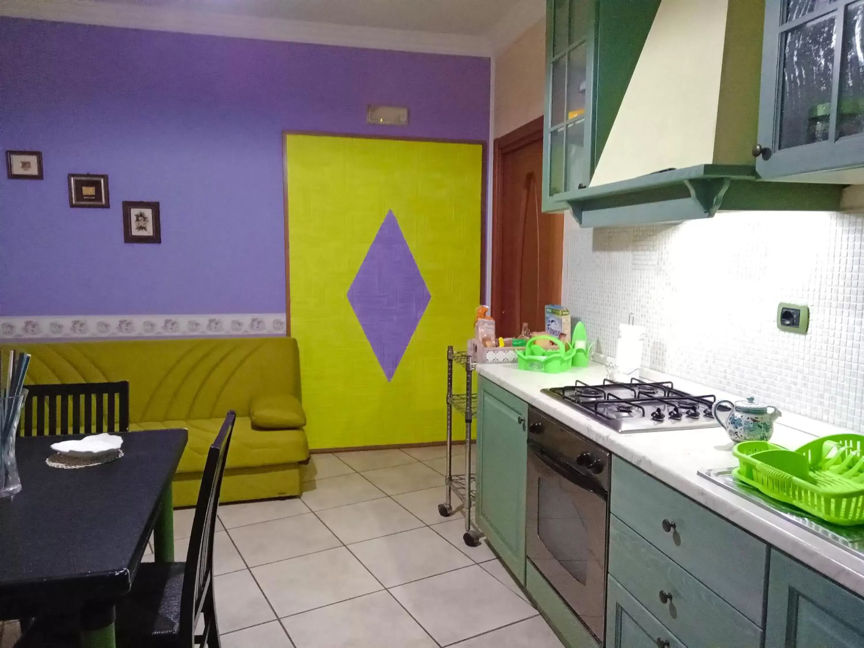 Dining area, Kitchen/Kitchenette in B&B Maison Villa Vittorio