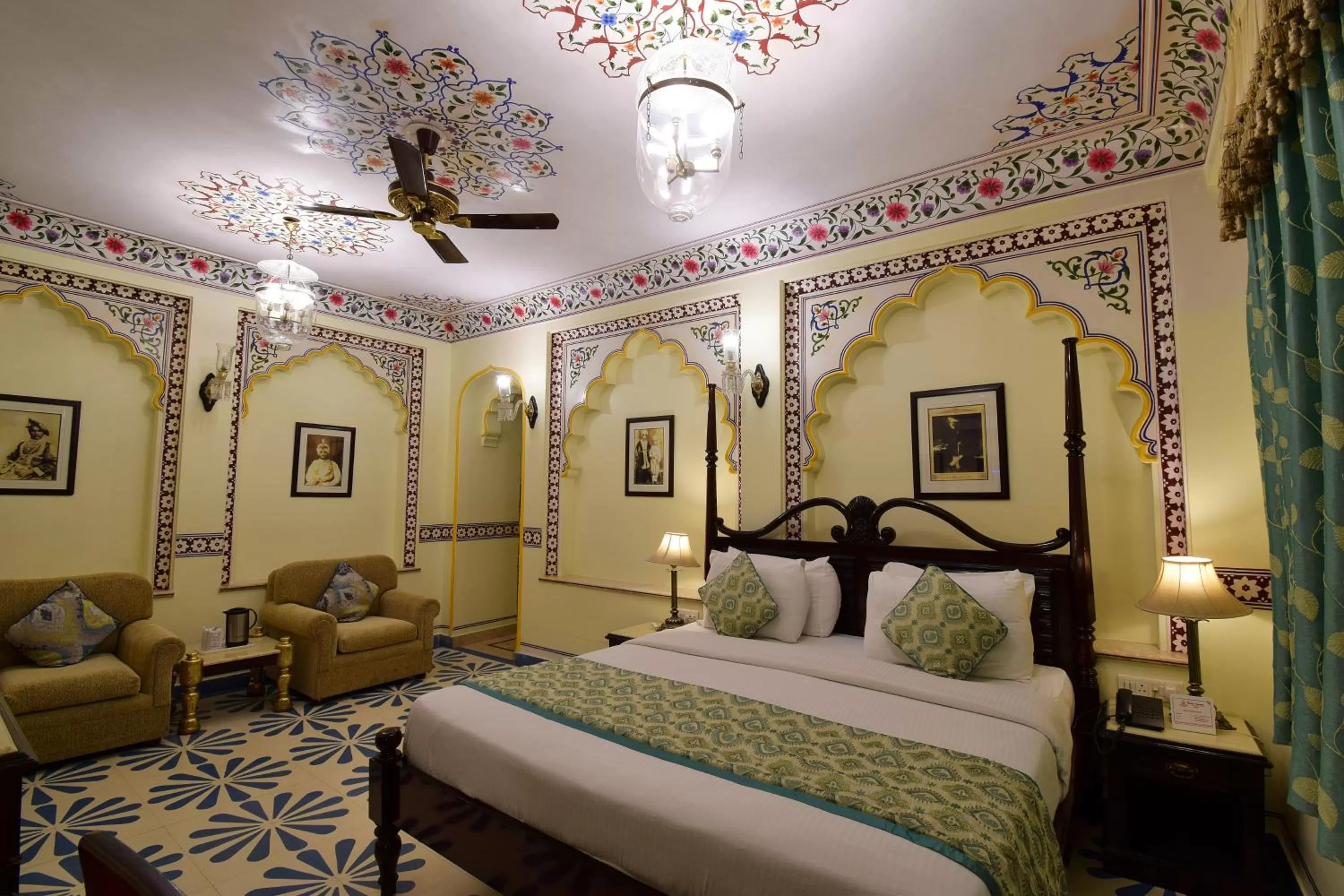 Photo of the whole room, Bed in Umaid Bhawan - A Heritage Style Boutique Hotel