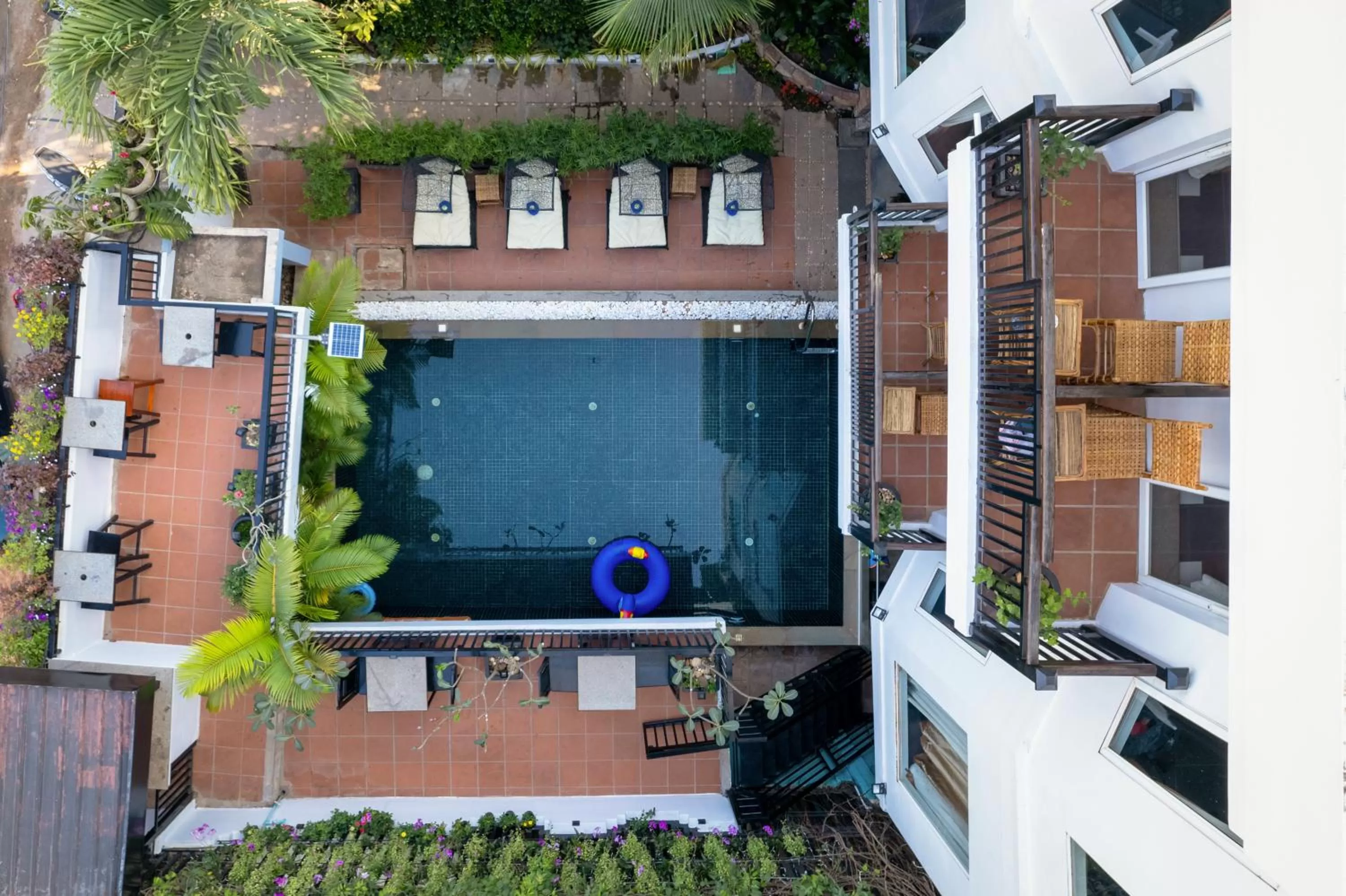 Bird's eye view in The Five Senses Boutique Hotel
