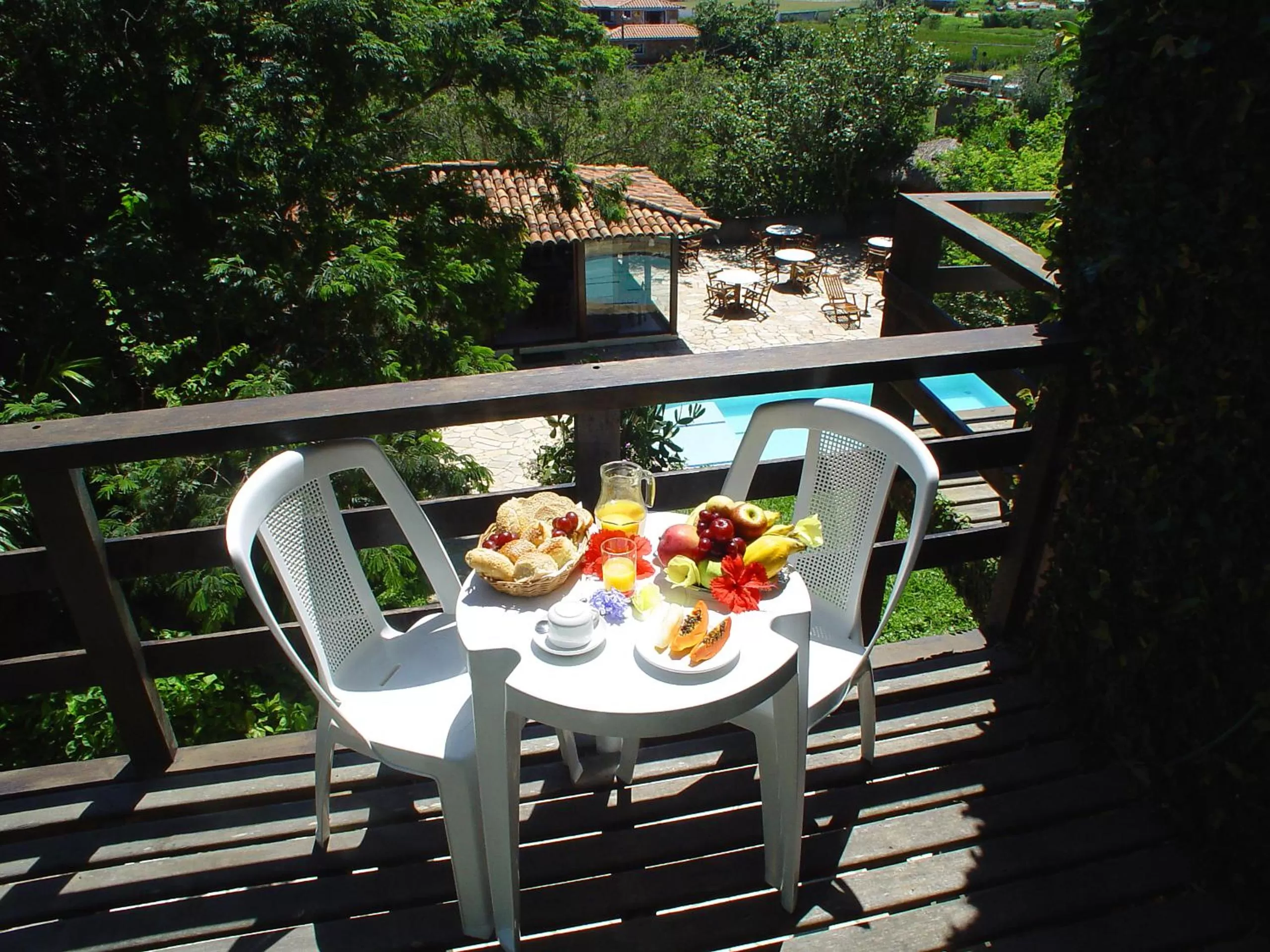 Balcony/Terrace in Pousada Saint Germain