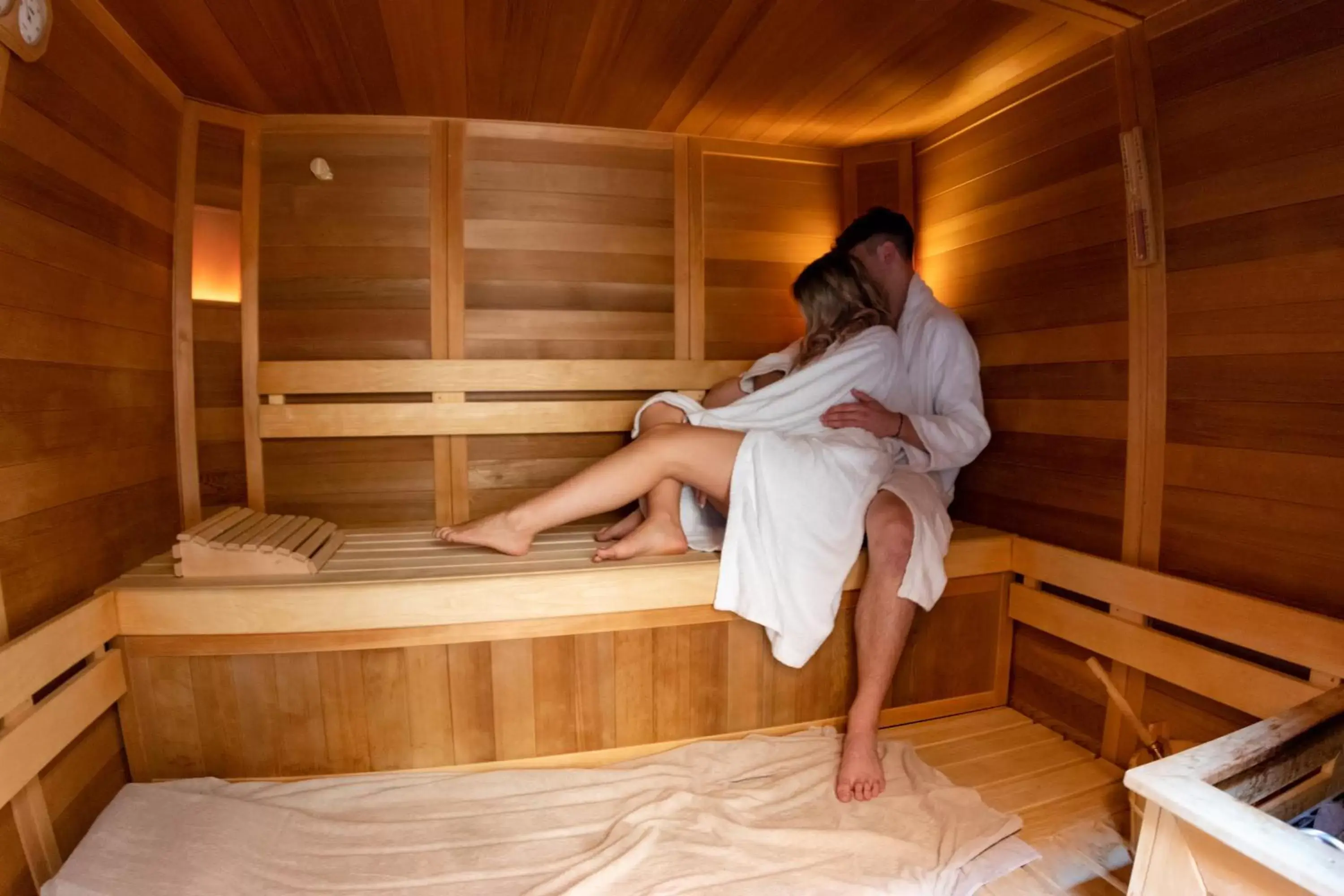 Sauna in Villa del Poggio Prosecco Bike Hotel