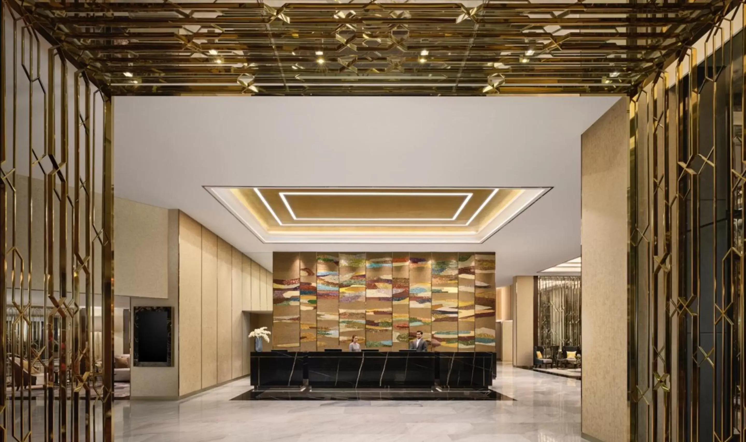 Lobby or reception in Chatrium Grand Bangkok Lobby or reception in Chatrium Grand Bangkok