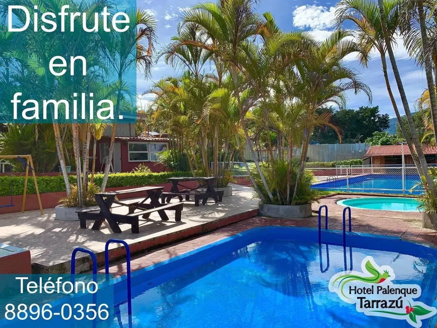 Pool view, Swimming Pool in Hotel Palenque Tarrazu