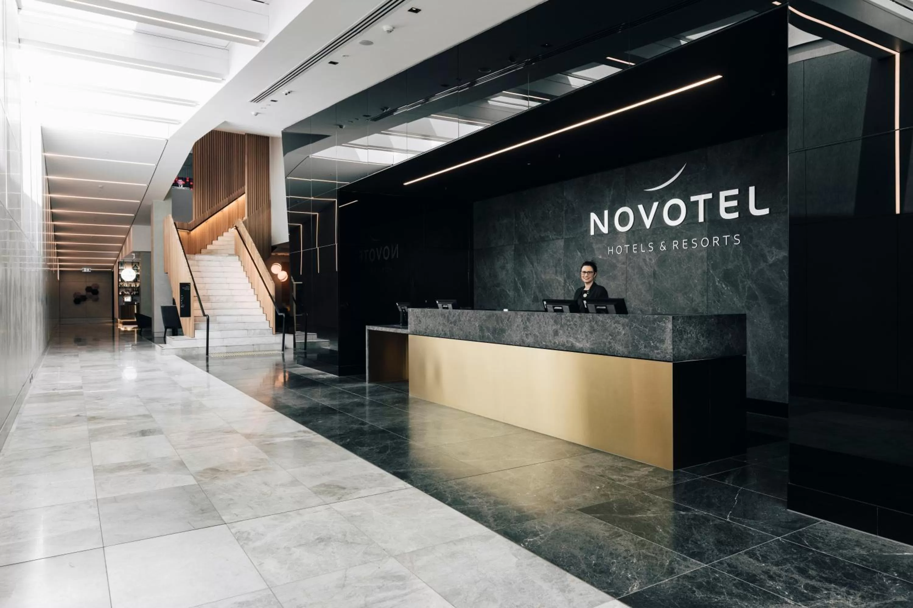 Lobby or reception in Novotel Melbourne South Wharf