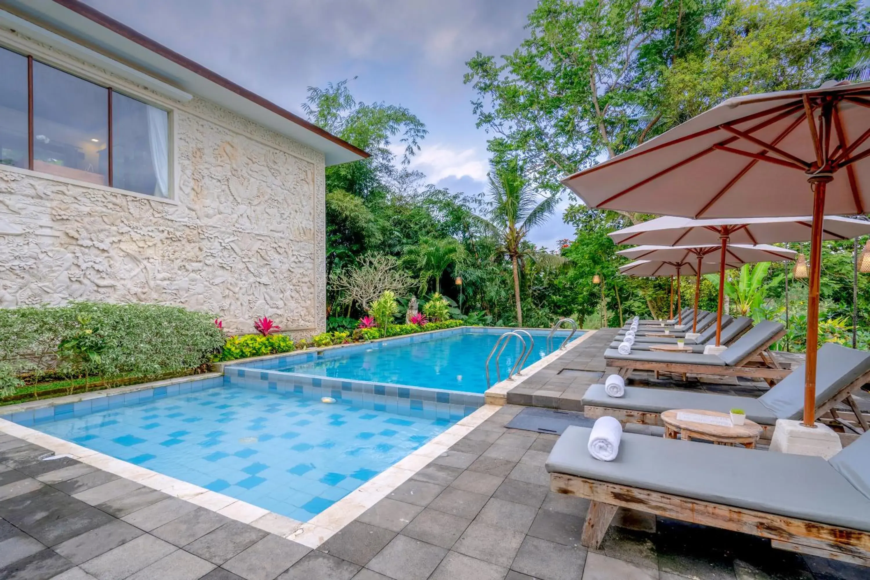 Pool view, Swimming Pool in Ashoka Tree Resort at Tanggayuda