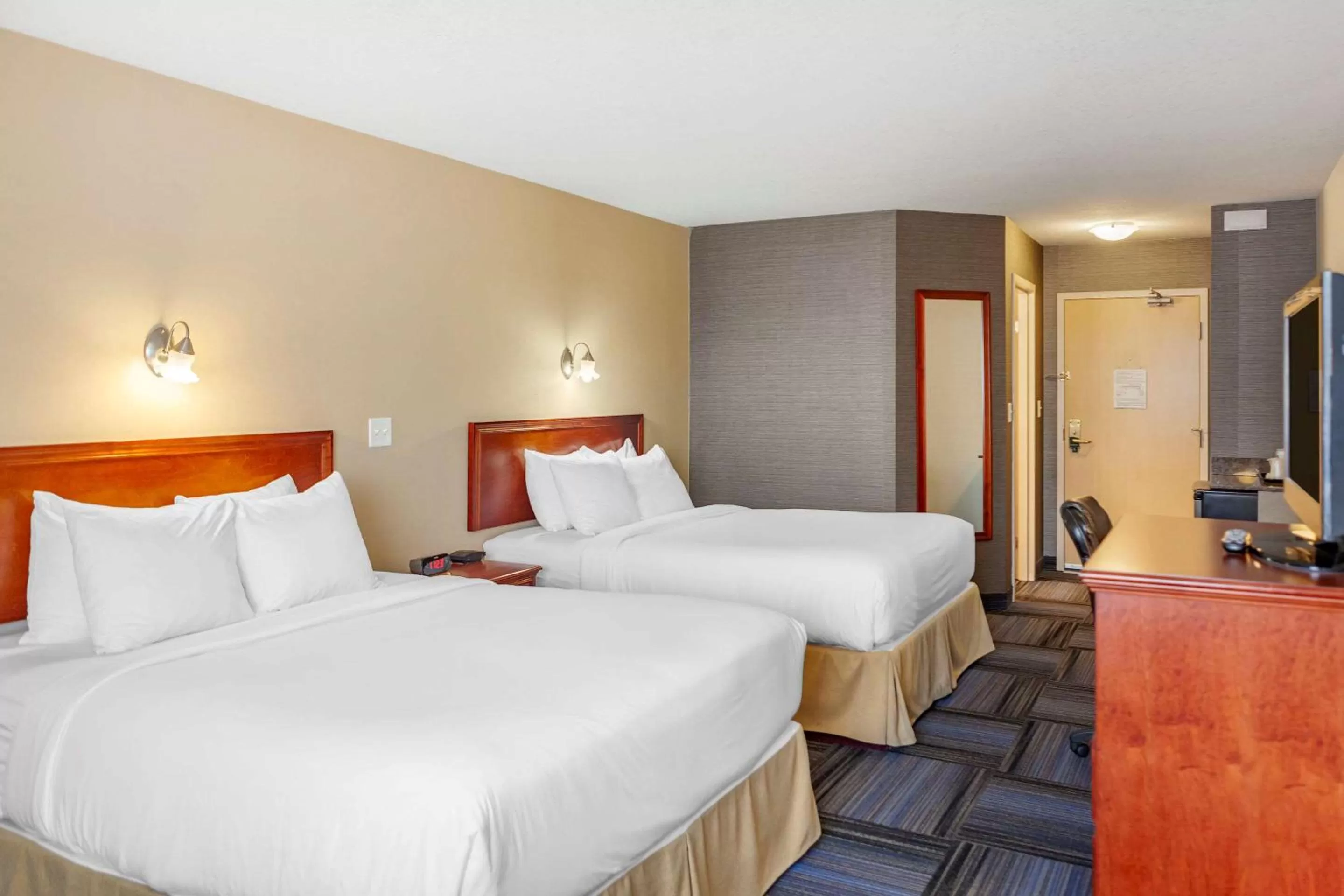 Standard Queen Room with Two Queen Beds - Non Smoking  in Quality Inn & Suites Edmonton International Airport