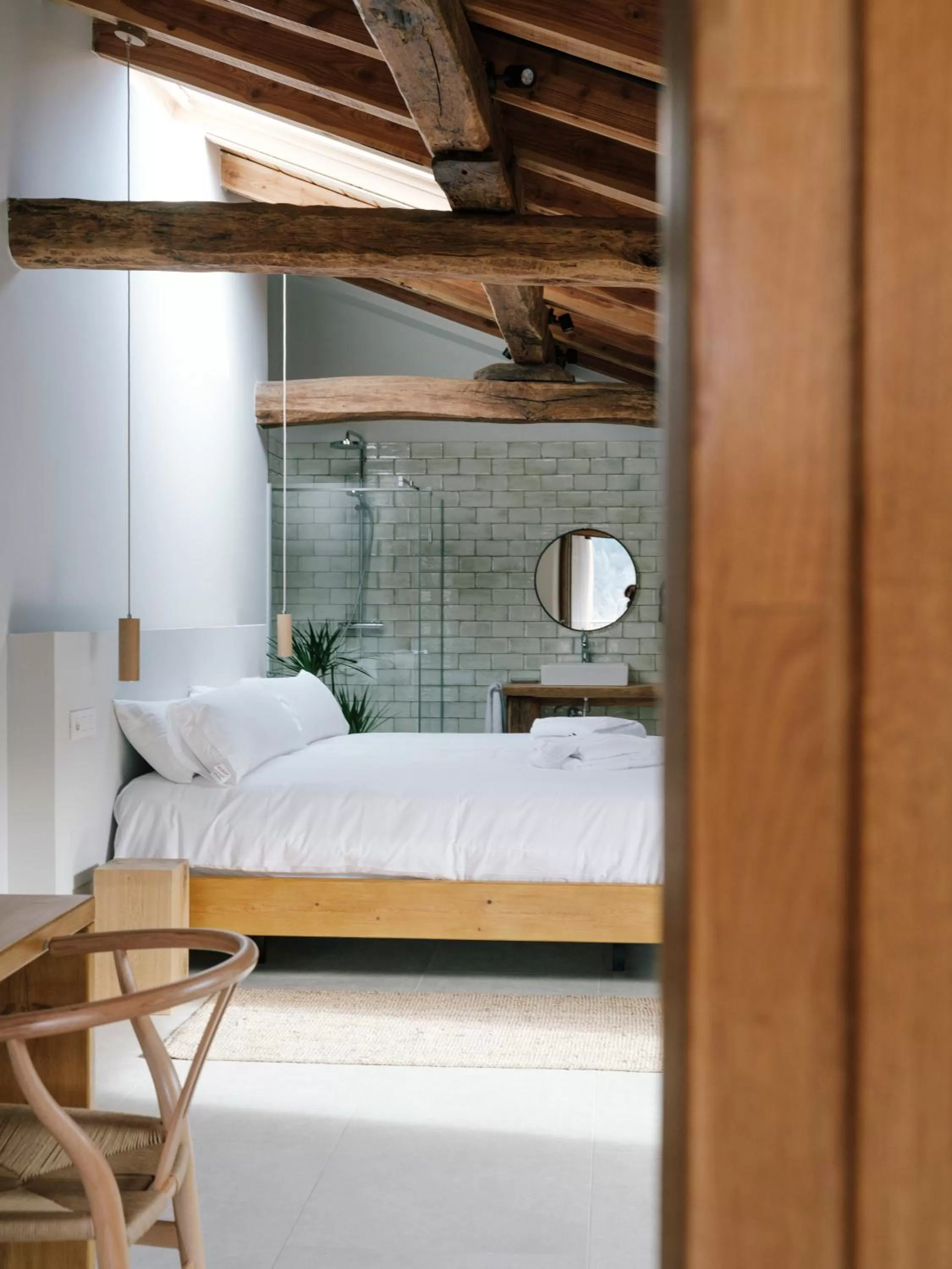 Bed in Hotel Nafarrola - Gastronomy & Wine