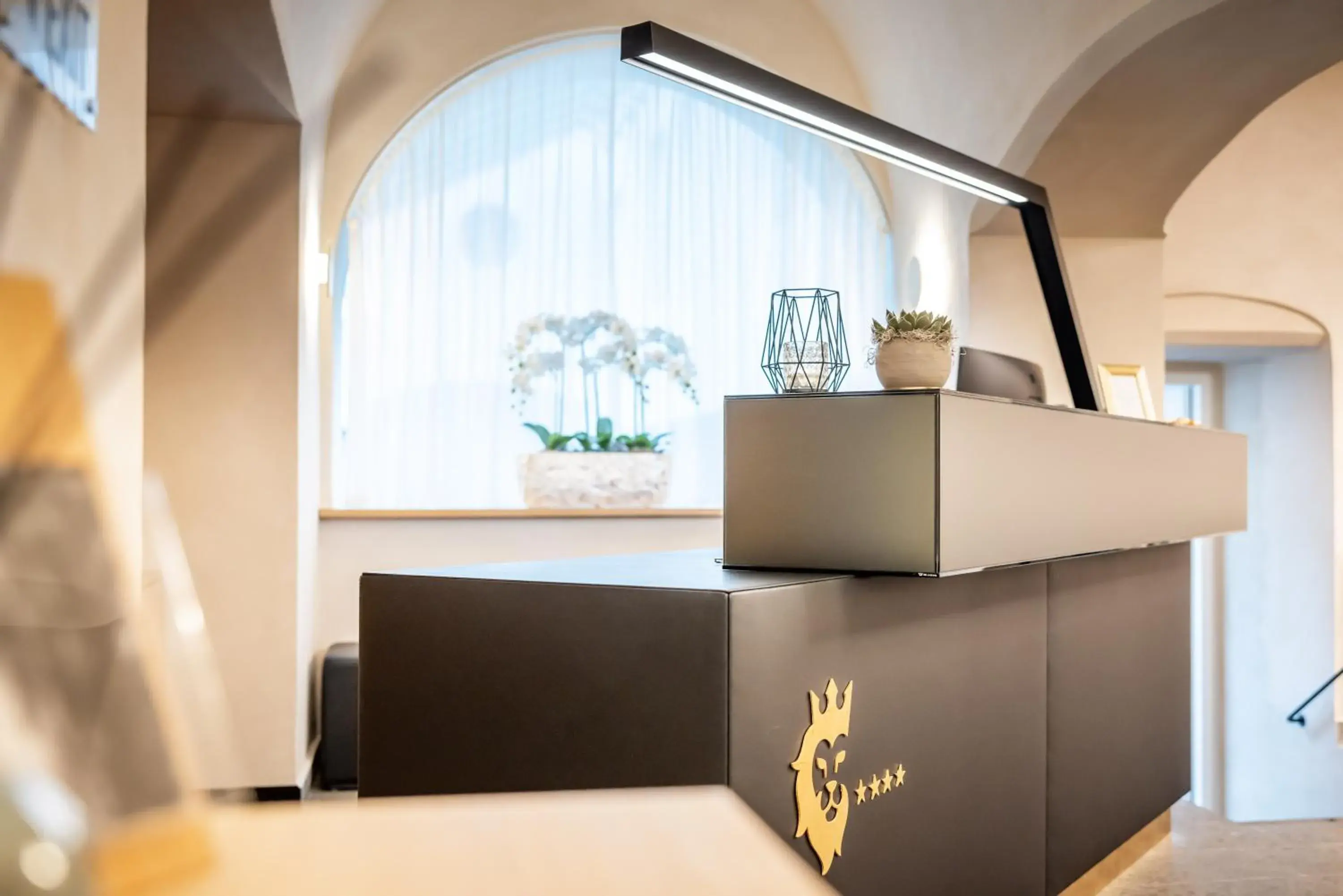 Lobby or reception, TV/Entertainment Center in Stadthotel Styria