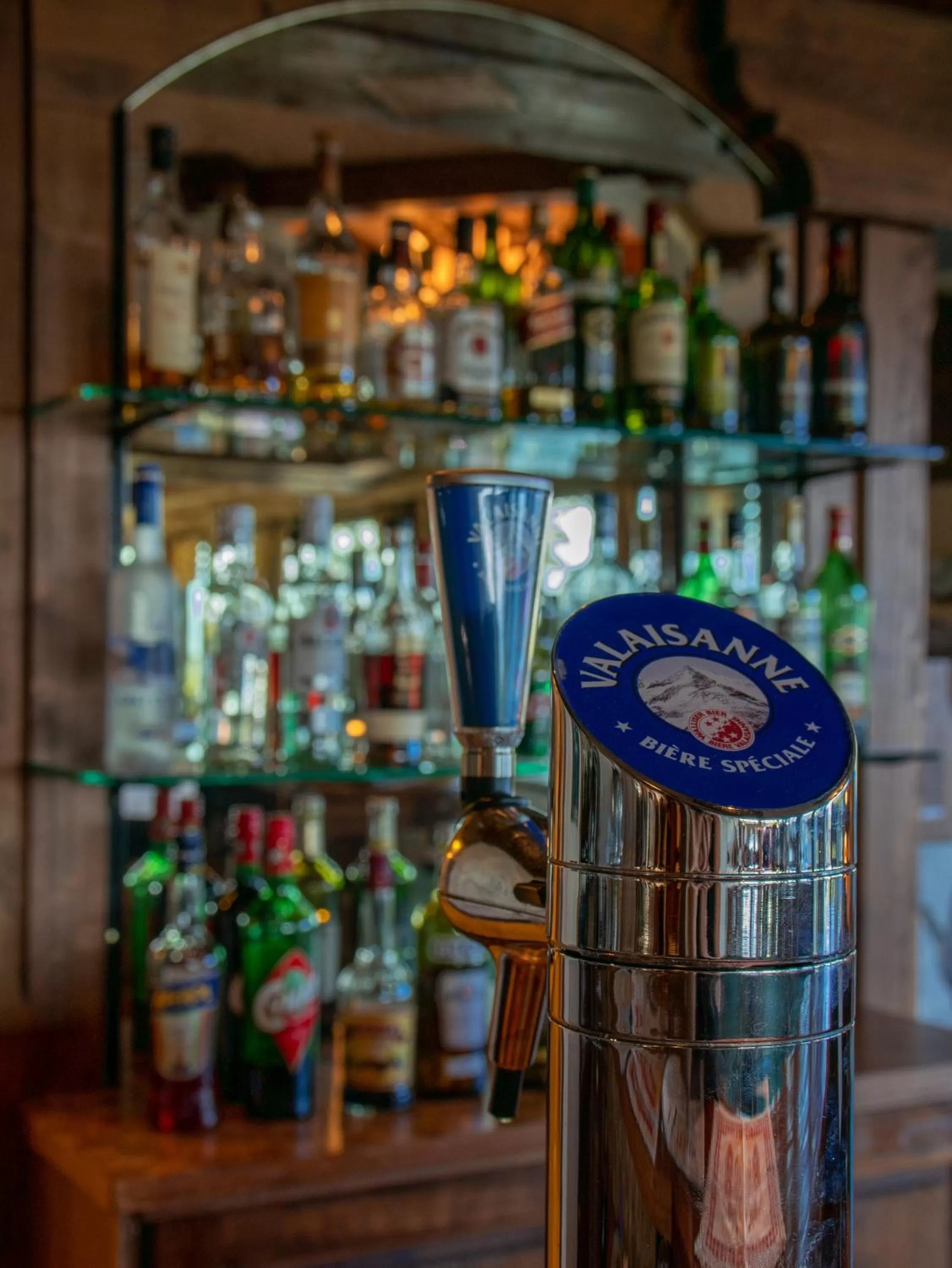 Lounge or bar in Hotel-Restaurant Le Mont Paisible, Crans-Montana