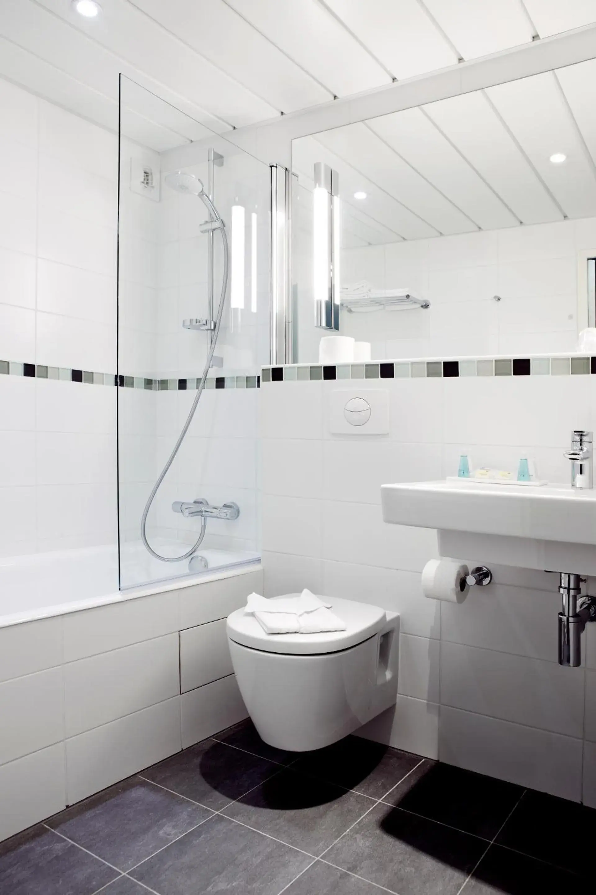 Shower, Bathroom in Hôtel Le Relais Saint Charles