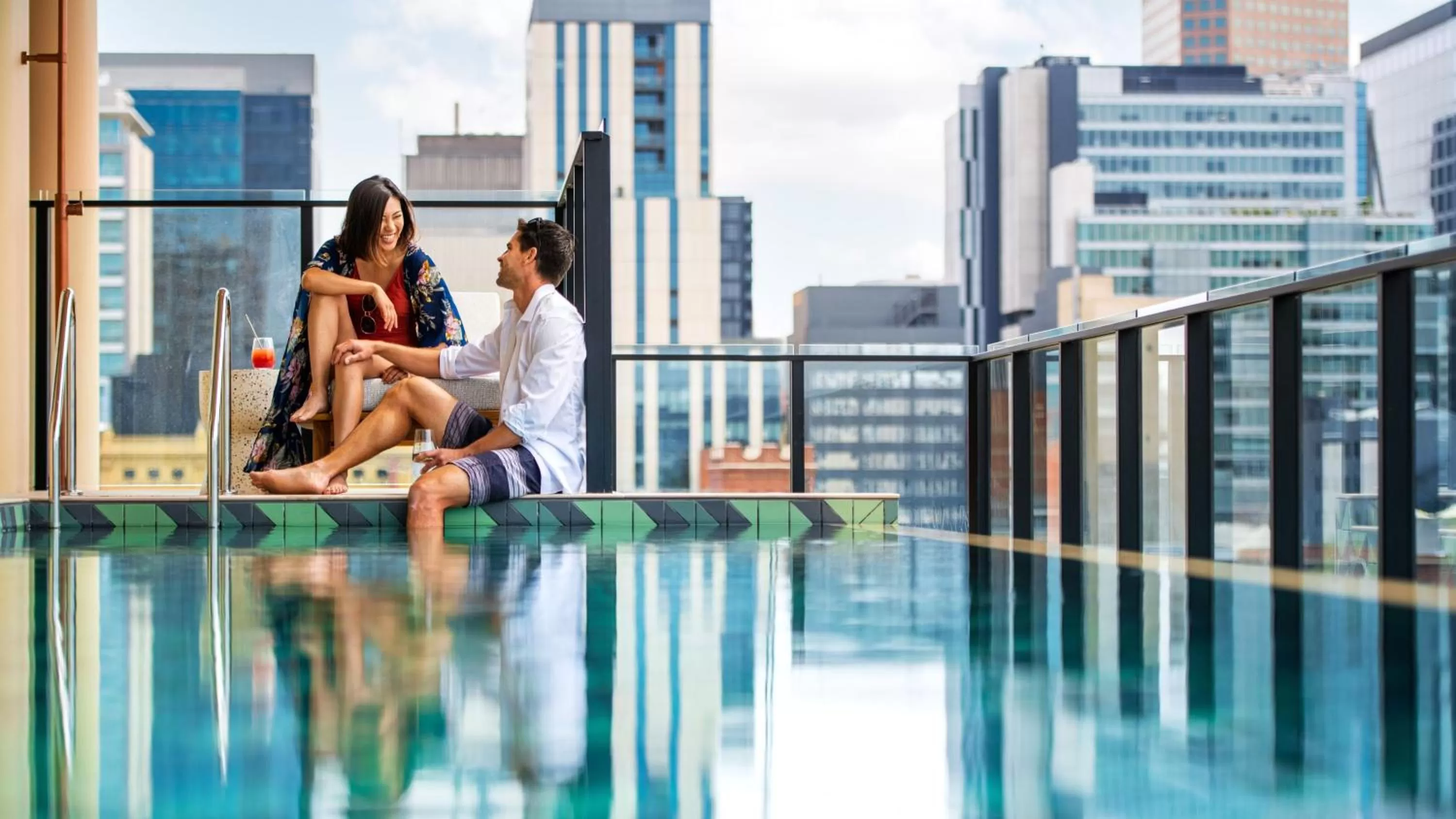 Swimming pool in Hotel Indigo Adelaide Markets by IHG