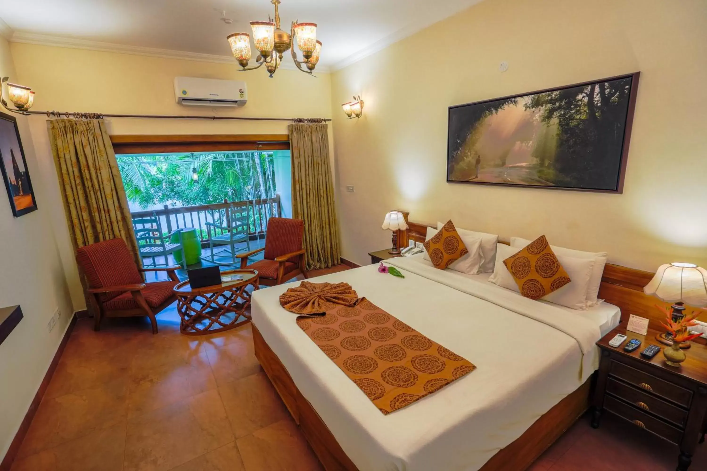 Bedroom, Bed in Fragrant Nature Backwater Resort & Ayurveda Spa Kollam