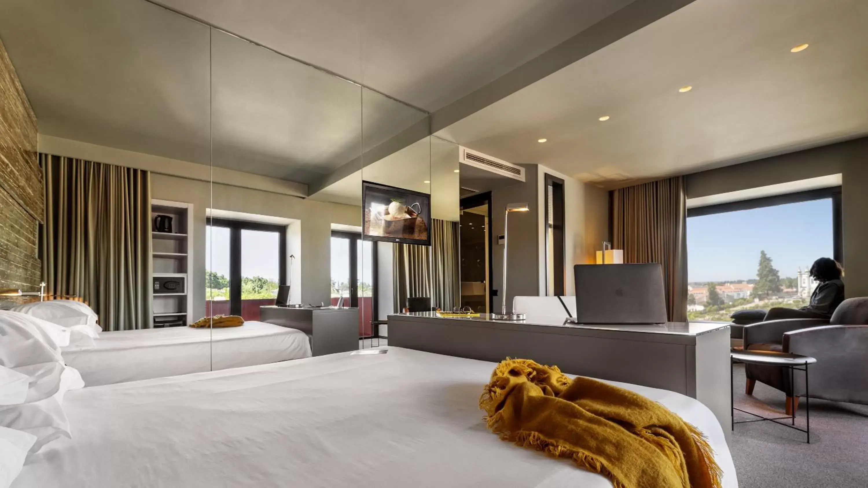 Bedroom, Bed in Vitoria Stone Hotel Bedroom, Bed in Vitoria Stone Hotel