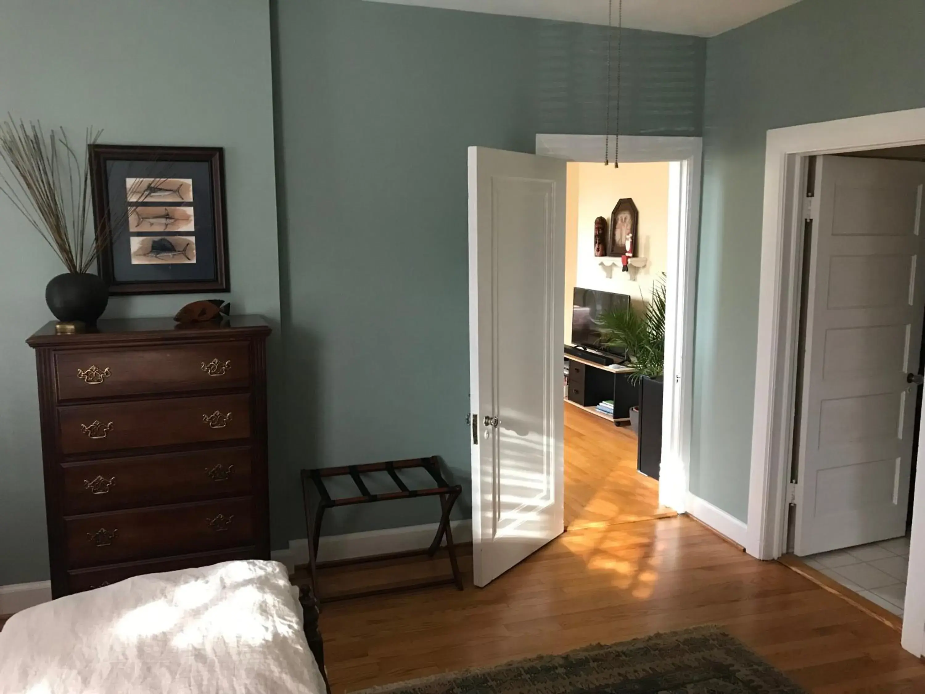 Bedroom, TV/Entertainment Center in Charles Bass House Bed & Breakfast