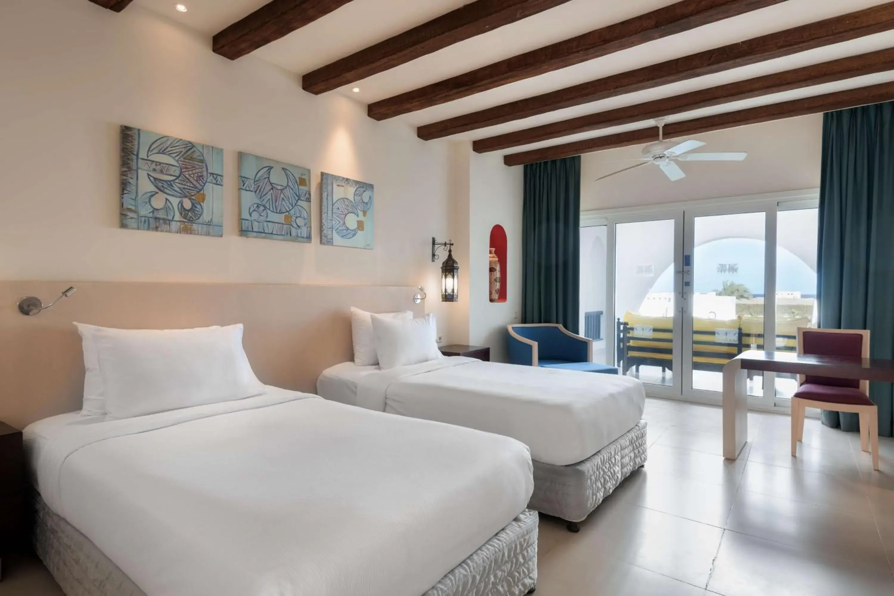 Bed in Hilton Marsa Alam Nubian Resort Bed in Hilton Marsa Alam Nubian Resort