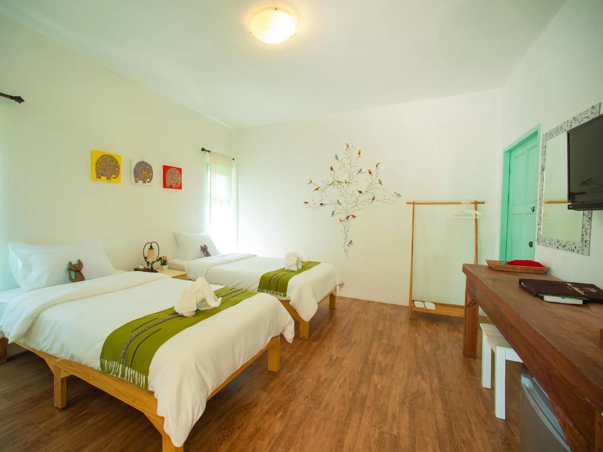 Bedroom, Bed in Baan Chokdee Pai Resort