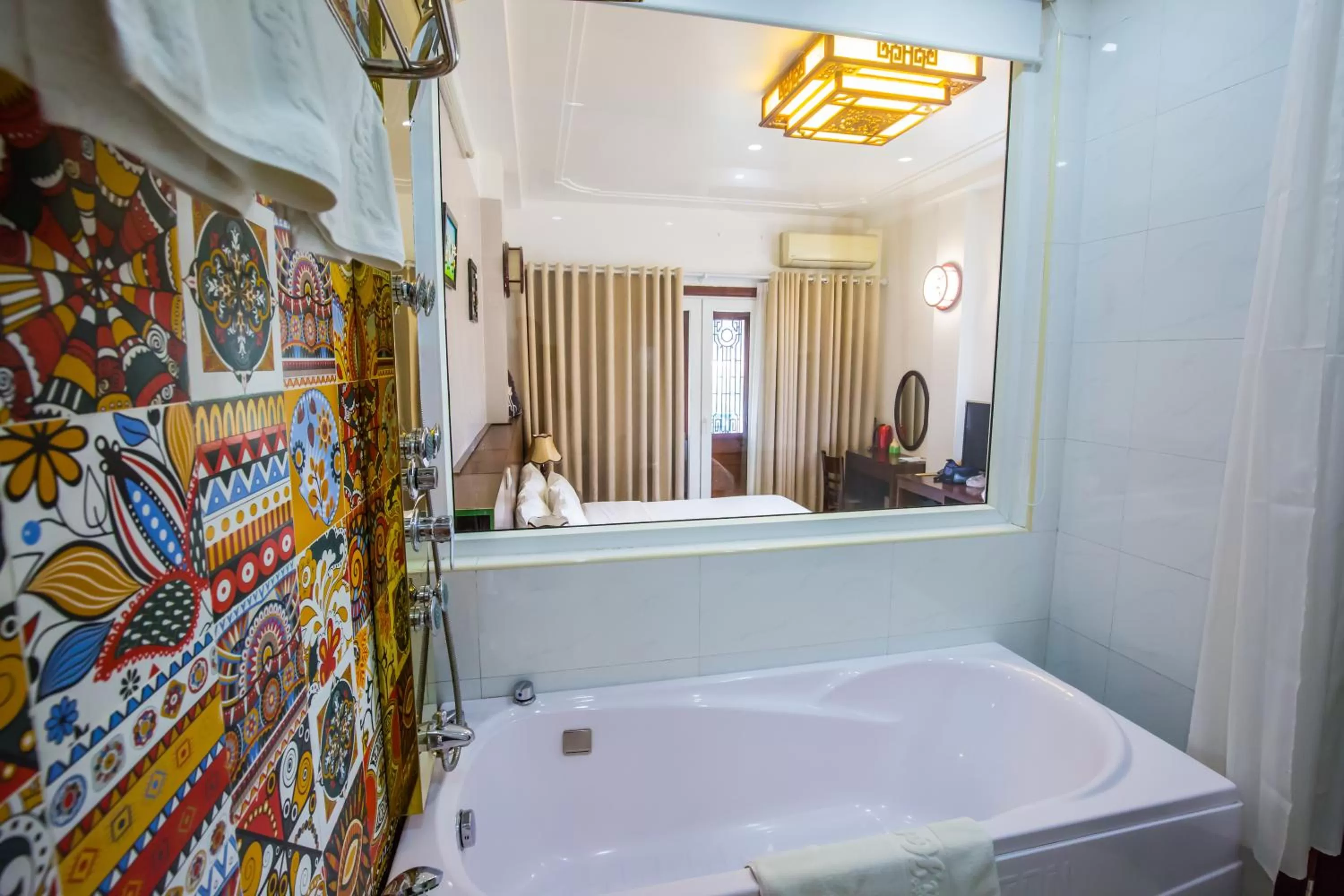 Bathroom, Bed in Hanoi Stella Hotel