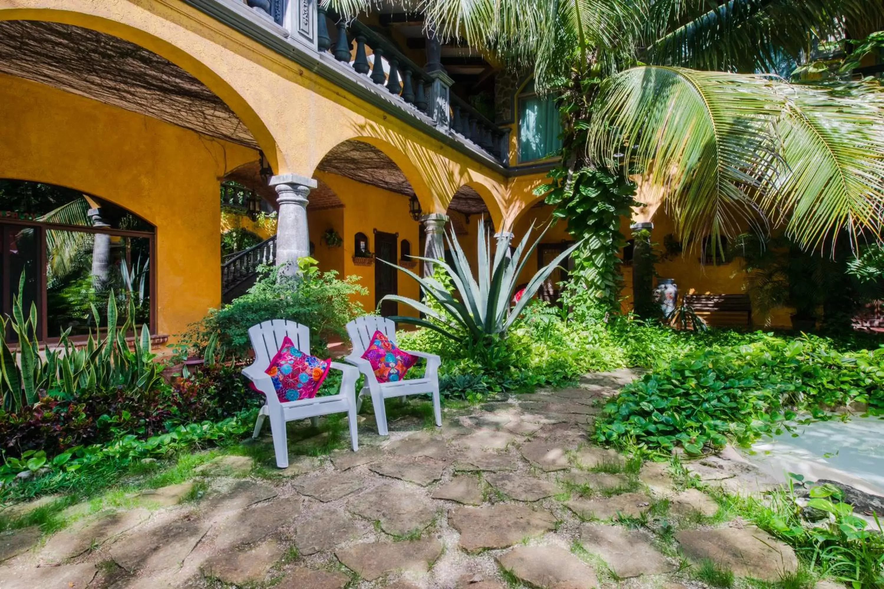 Pool view in Hacienda Xcaret