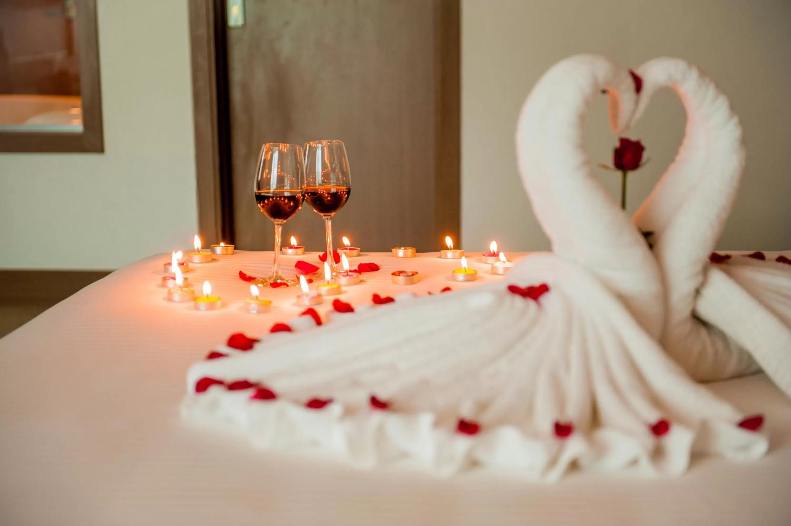 Bed in Muong Thanh Grand Tuyen Quang Hotel