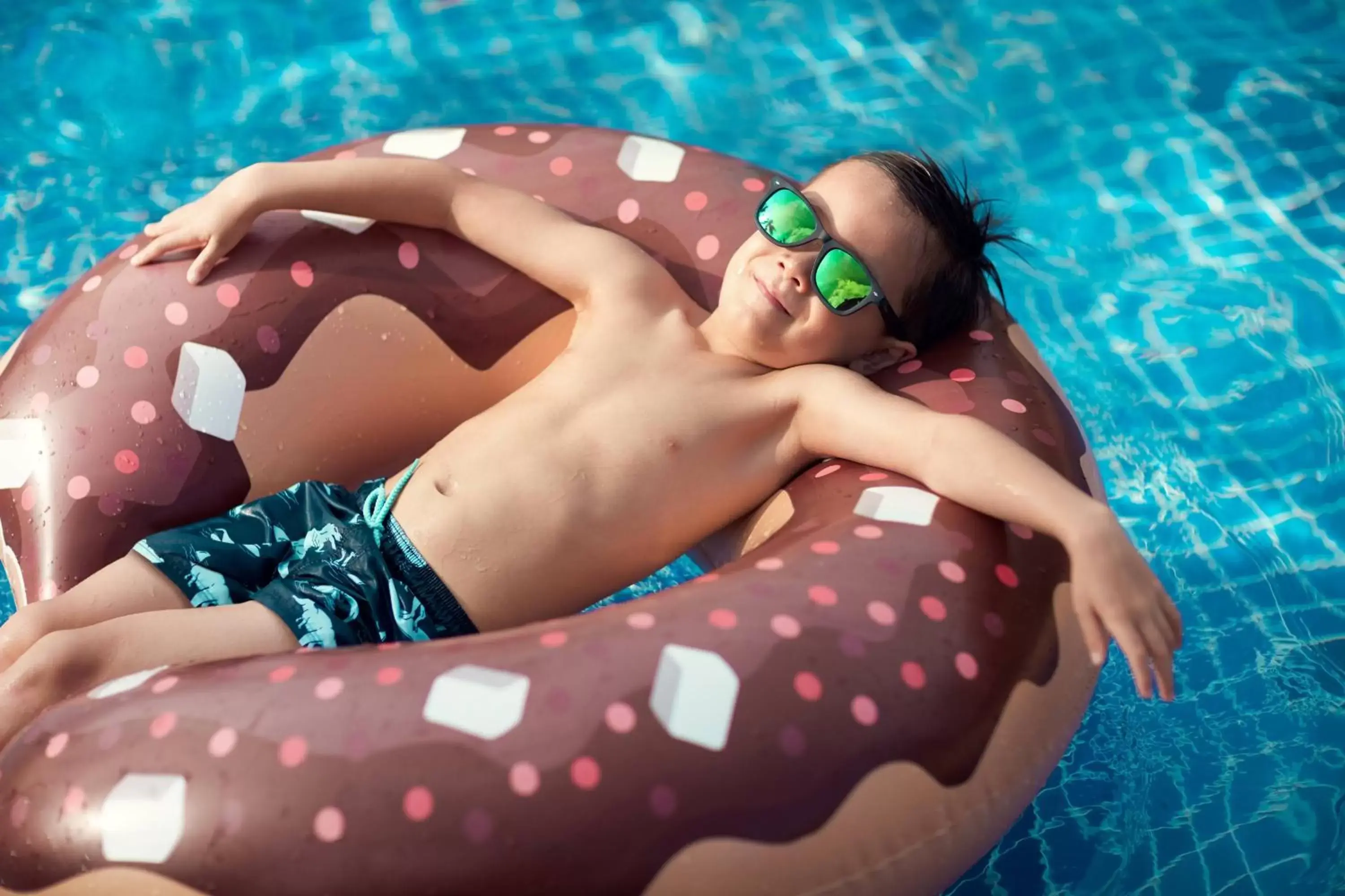 Swimming pool, Children in Phuket Marriott Resort and Spa, Nai Yang Beach