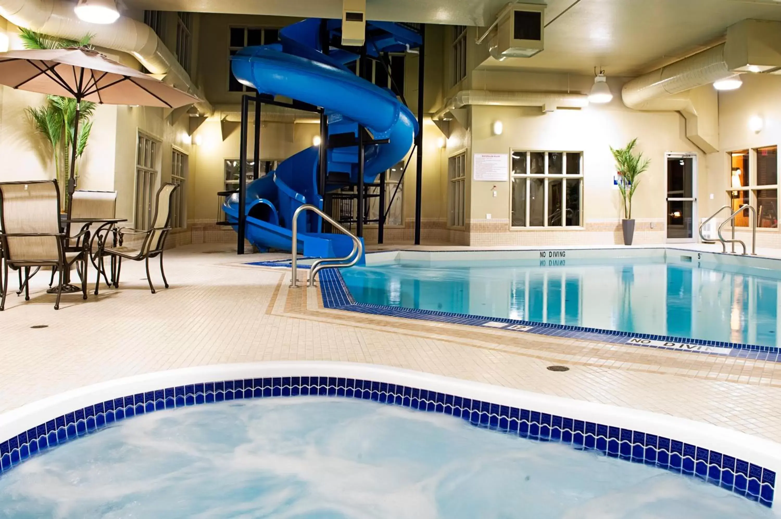 Swimming Pool in Holiday Inn Express Grande Prairie, an IHG Hotel