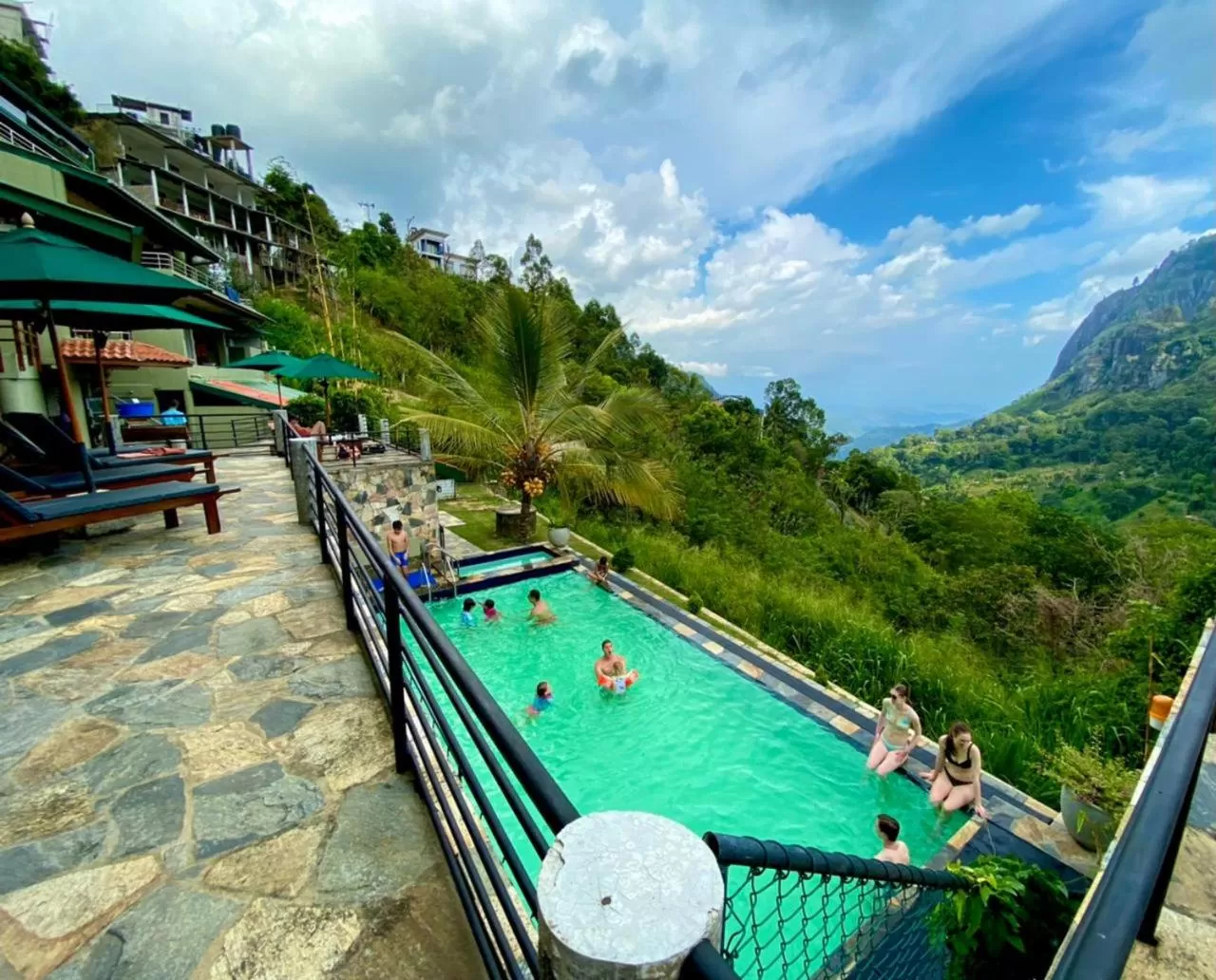 Pool view in Zion View Ella Green Retreat
