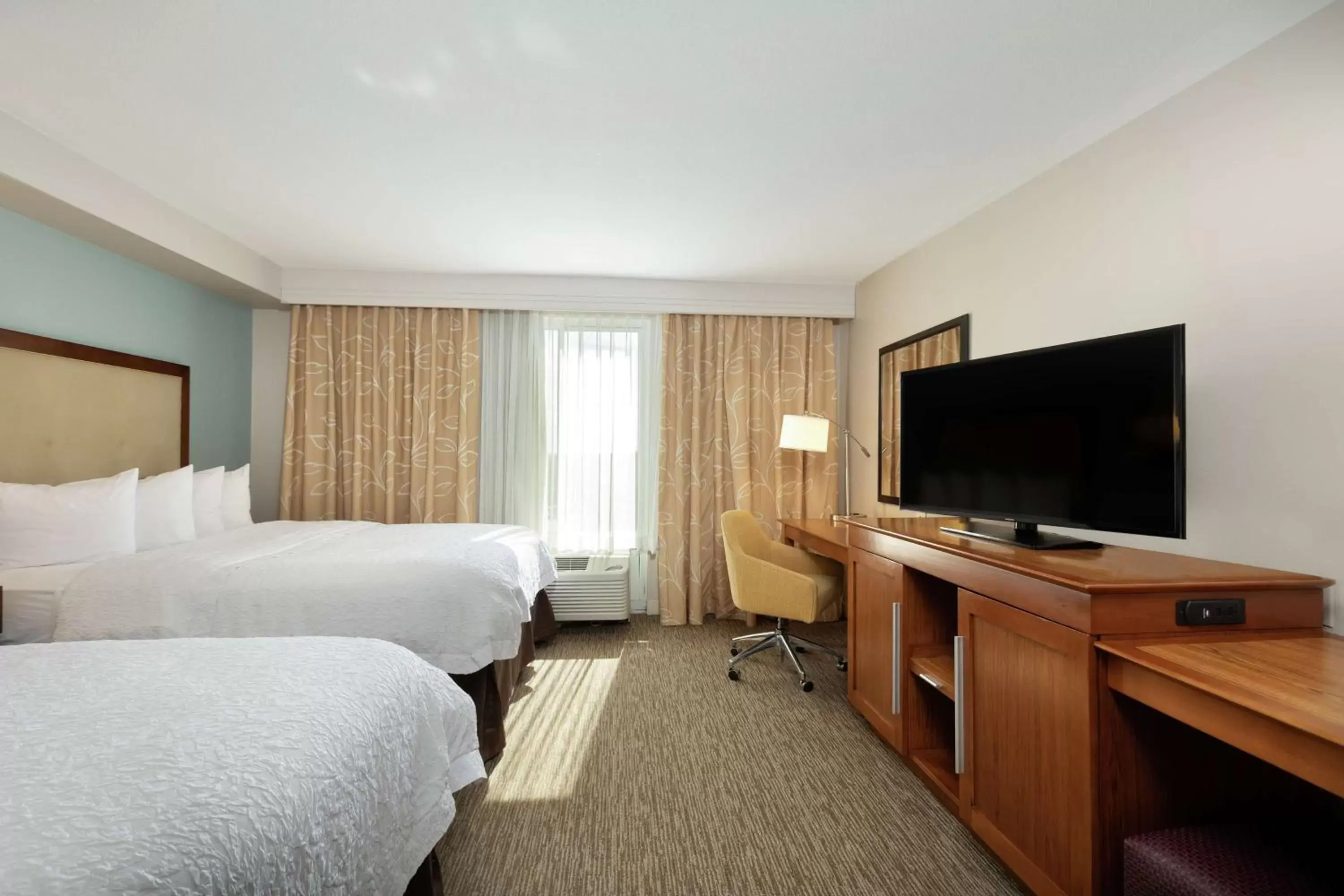 Bedroom, TV/Entertainment Center in Hampton Inn & Suites-Austin Airport